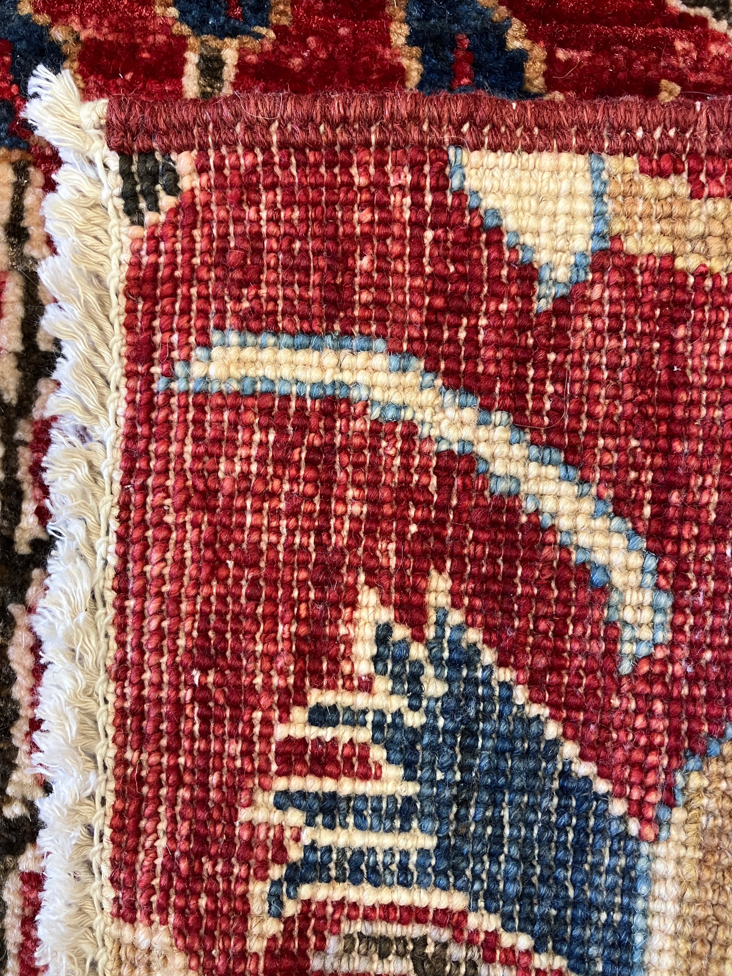 Nomad Collection - Exotic Birds of Paradise - 8' 02" x 9' 10" - Red Landscape Bird Scene - Hand Knotted Area Rug