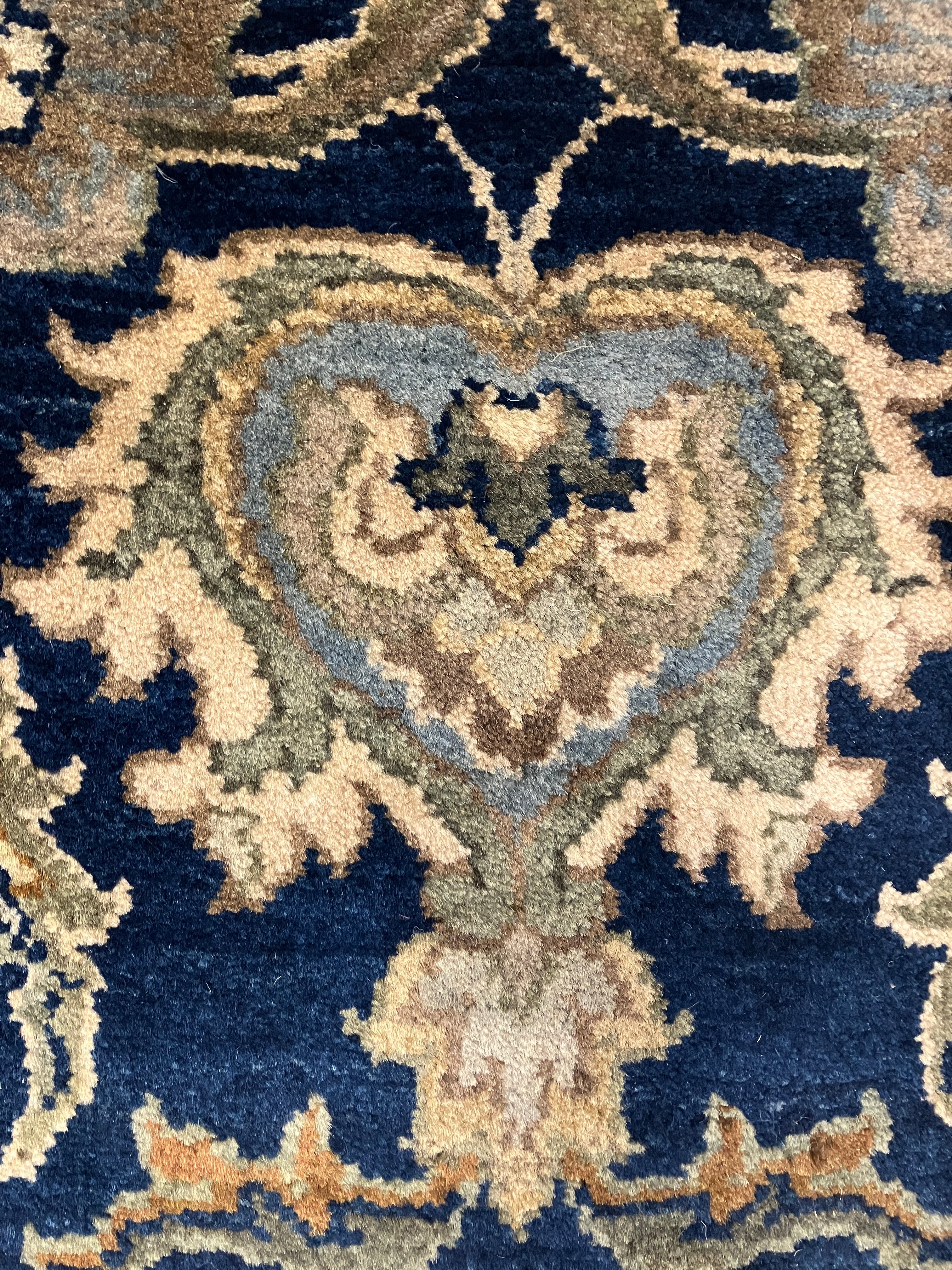 Royal Jaipur - 4' 00" x 6' 01" - Multicolor & Blue - Hand Knotted Wool Rug - Traditional Classic Rug