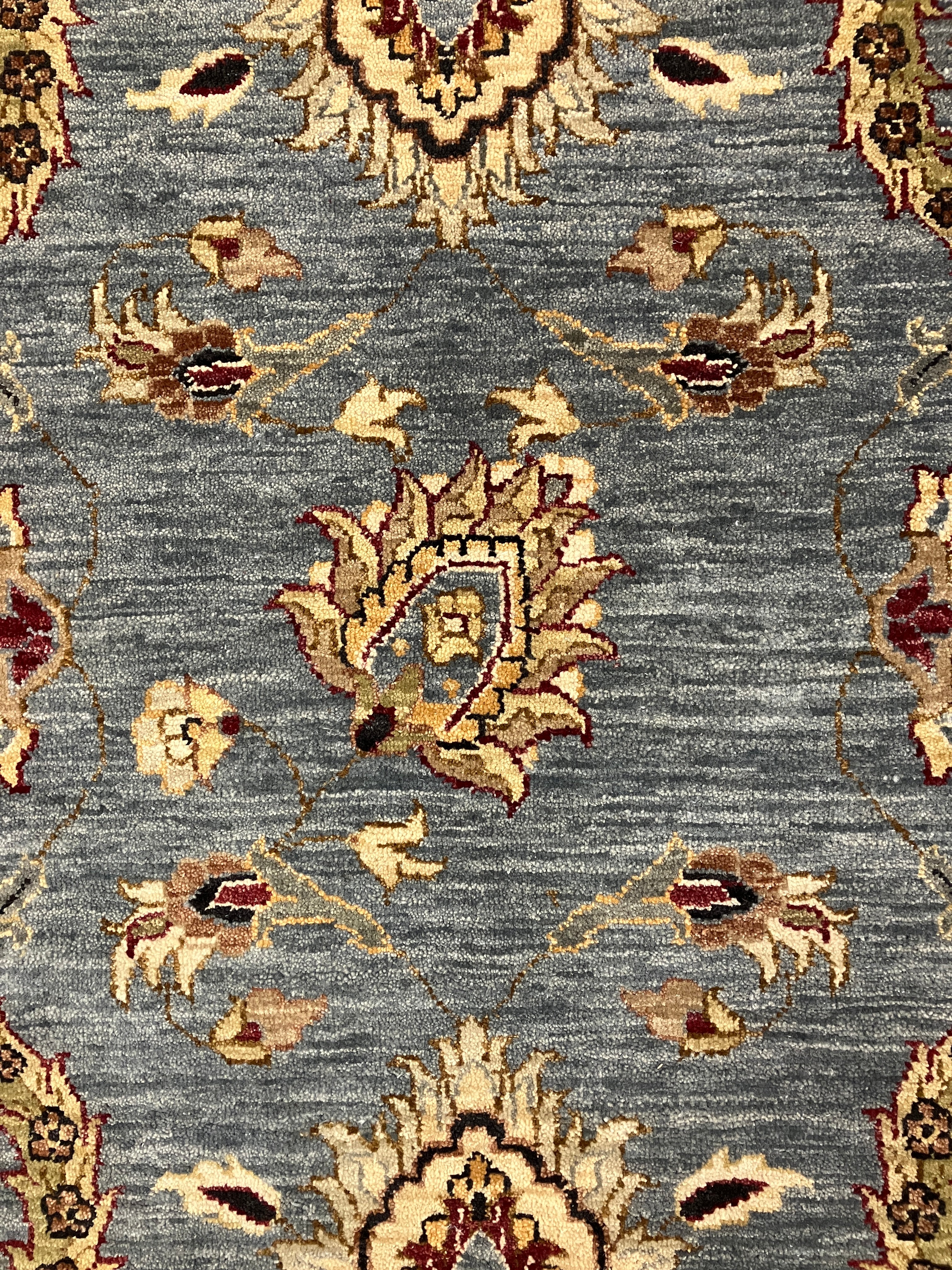 Royal Ziegler Mahal - 8' 03" x 10' 00" - Blue Grey Beige Brown Red - Hand Knotted Wool Traditional Classic Ziegler Rug