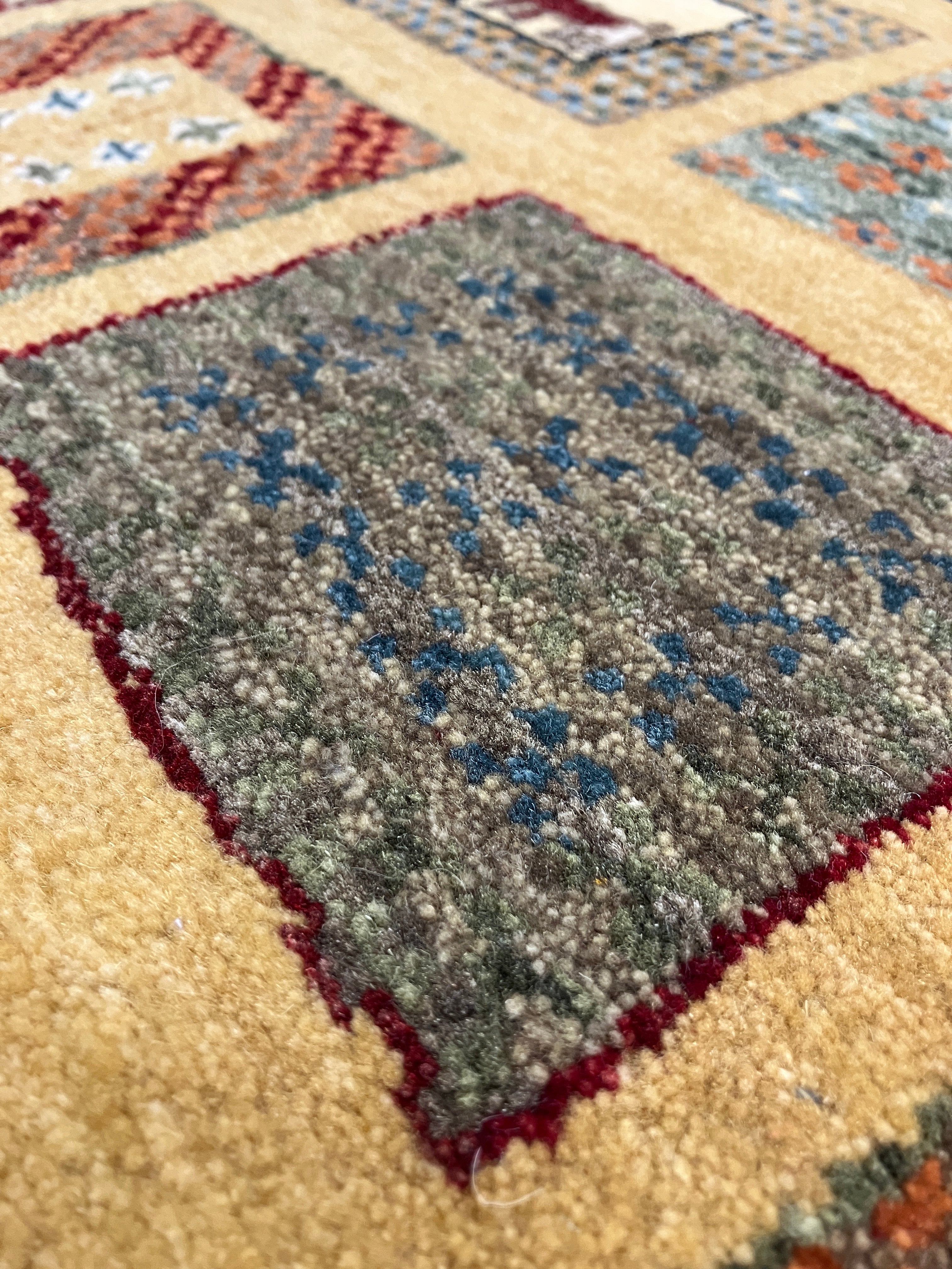 Royal Gabbeh - 2' 06" x 6' 00" Runner - Multicolor Animal Landscape - Hand Knotted Tribal Nomadic Rustic Wool Runner