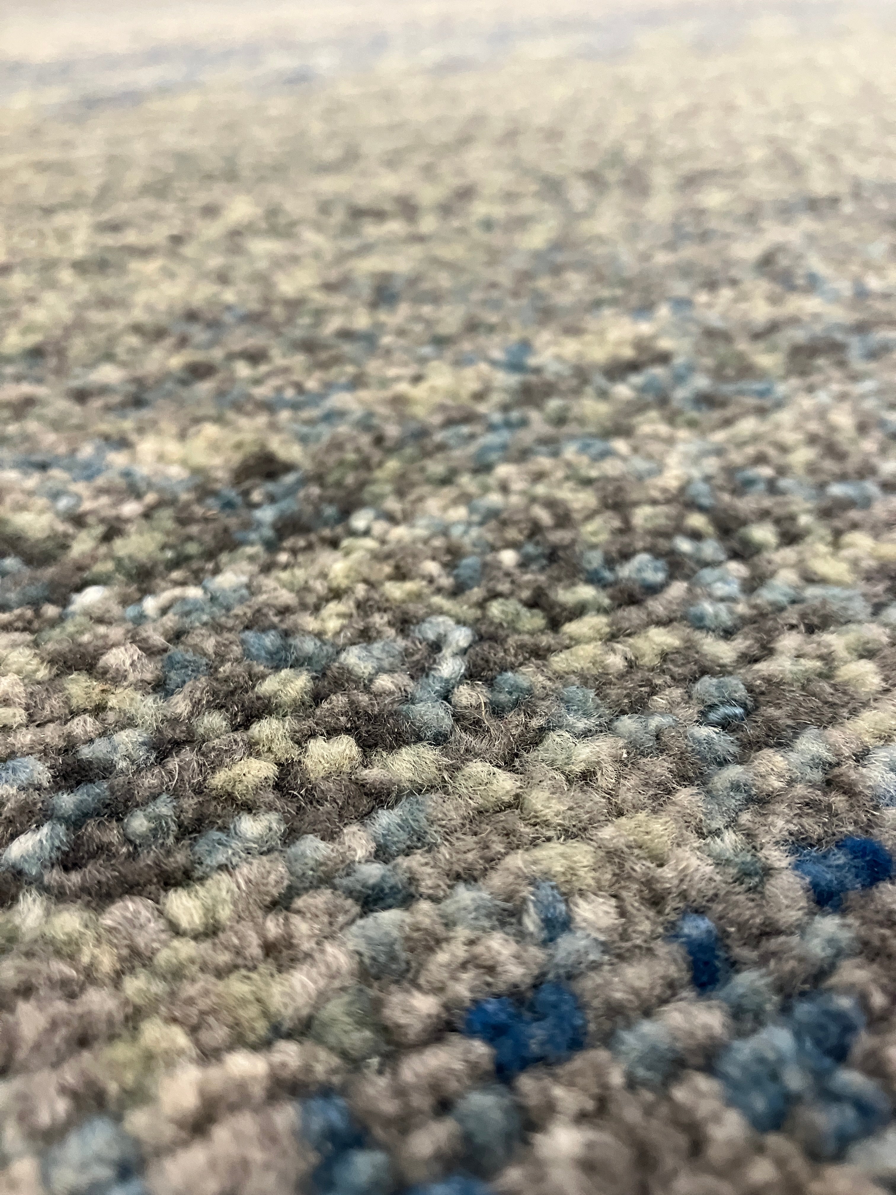 Ashton Collection - 3' 01" x 5' 00" Rug - Blue Green - Hand Knotted Modern Contemporary Wool Rug