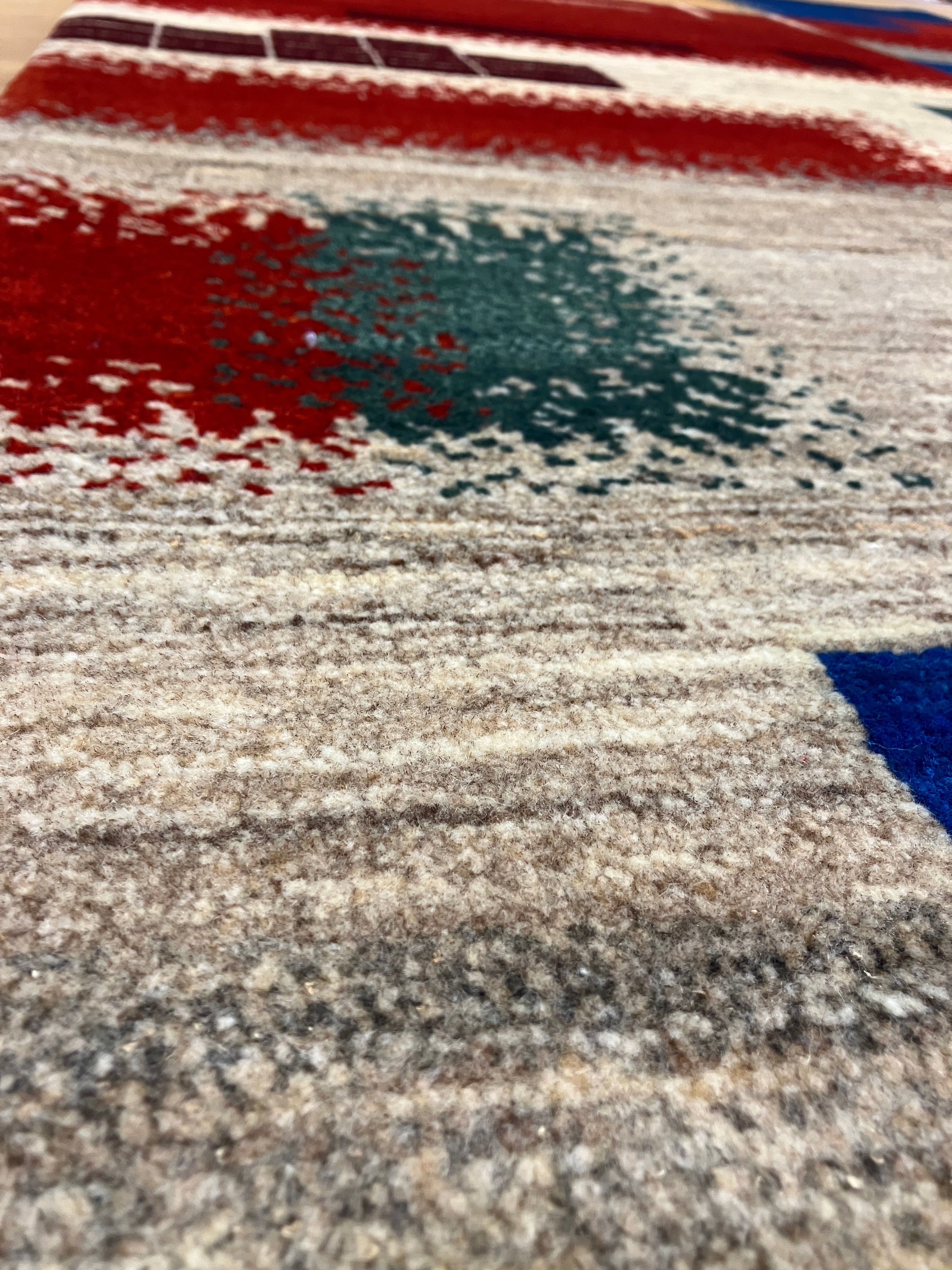 Persian Lori Gabbeh - 3' 11" x 6' 00" - Red Blue Green Multicolor - Hand Knotted Persian Wool Rug