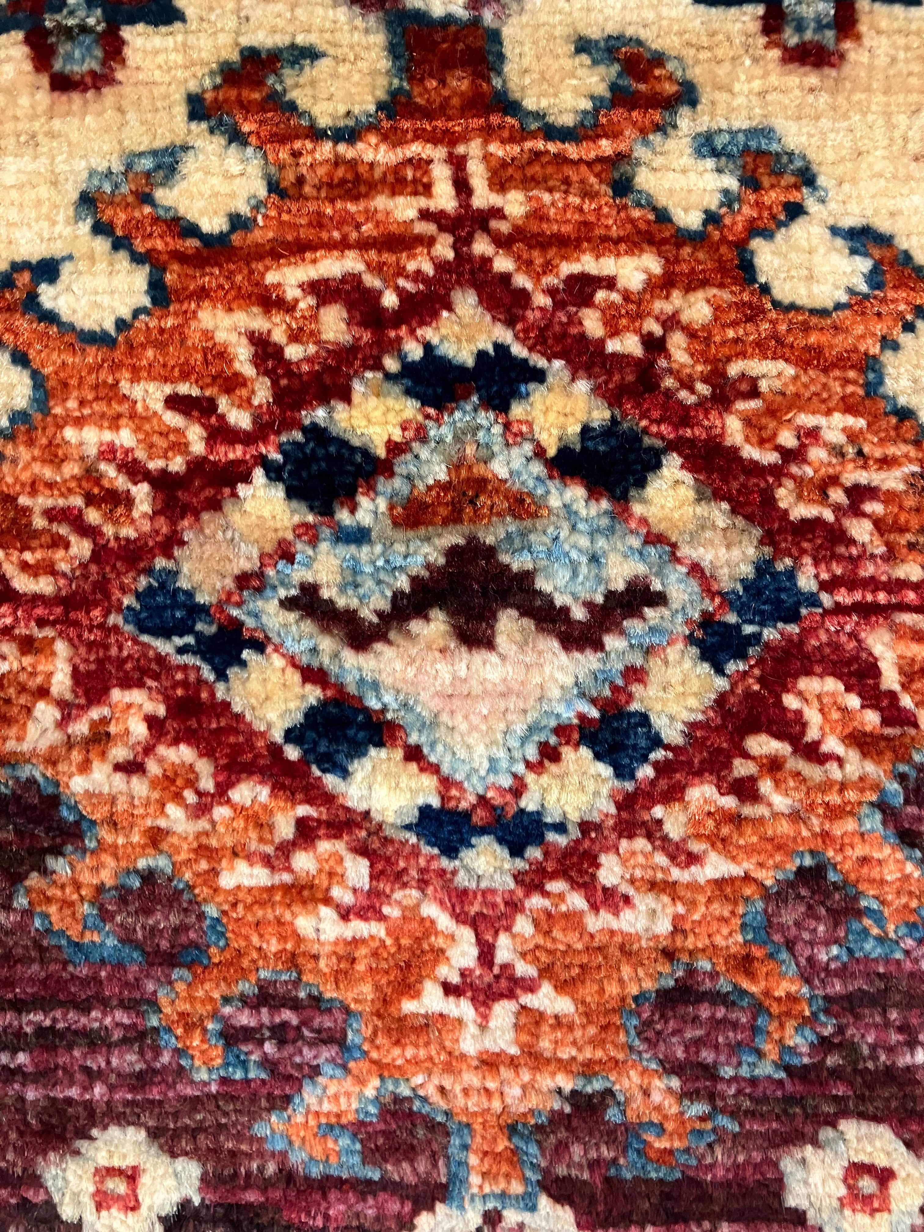 Aryana - 3' 10" x 5' 11" - Red Multicolor - Hand Knotted Aryana Area Rug - Traditional Classic Rug