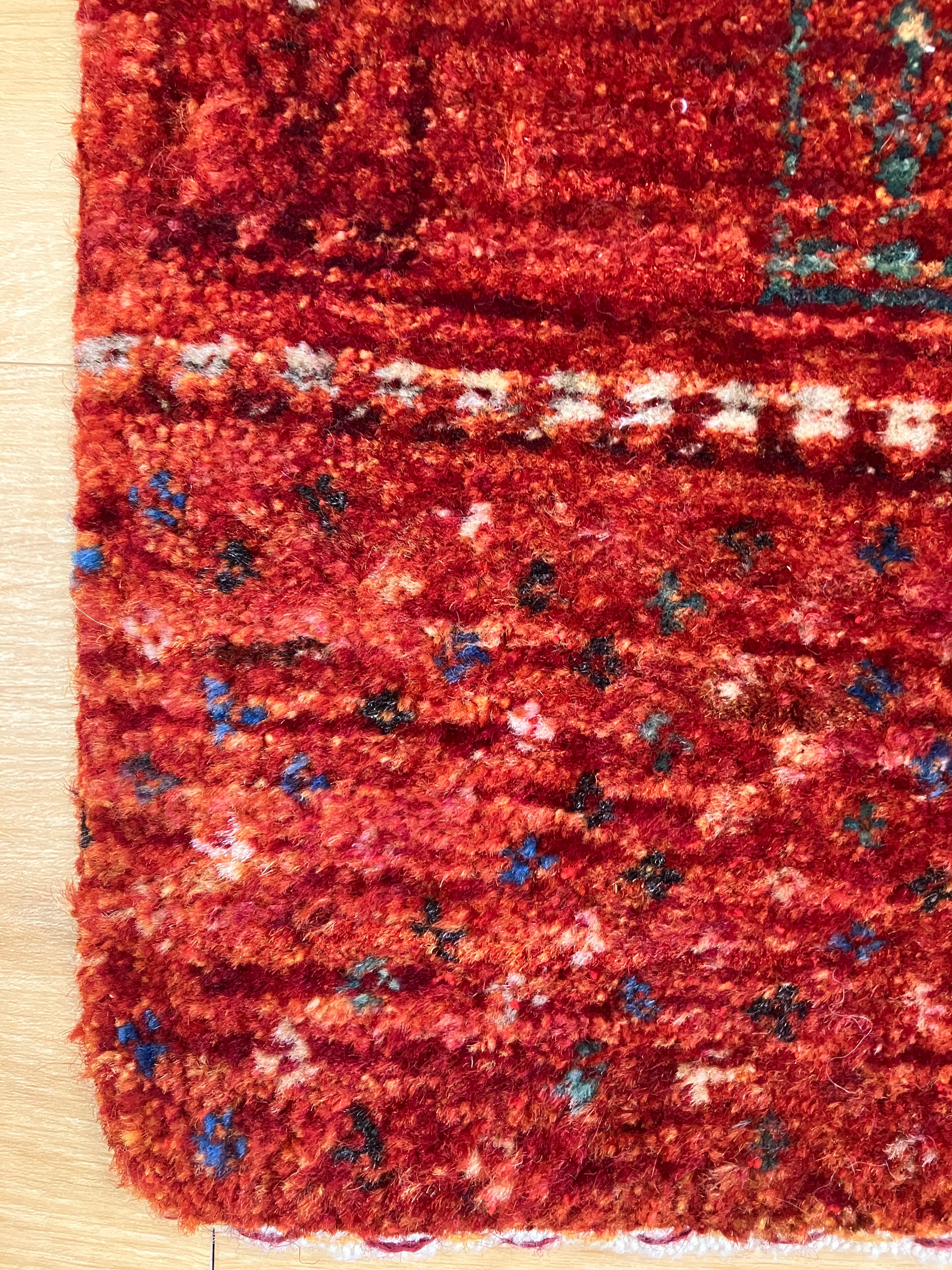 Persian Lori Gabbeh - 4' x 6' - Multicolor Primary Colors - Hand Knotted Persian Wool Rug