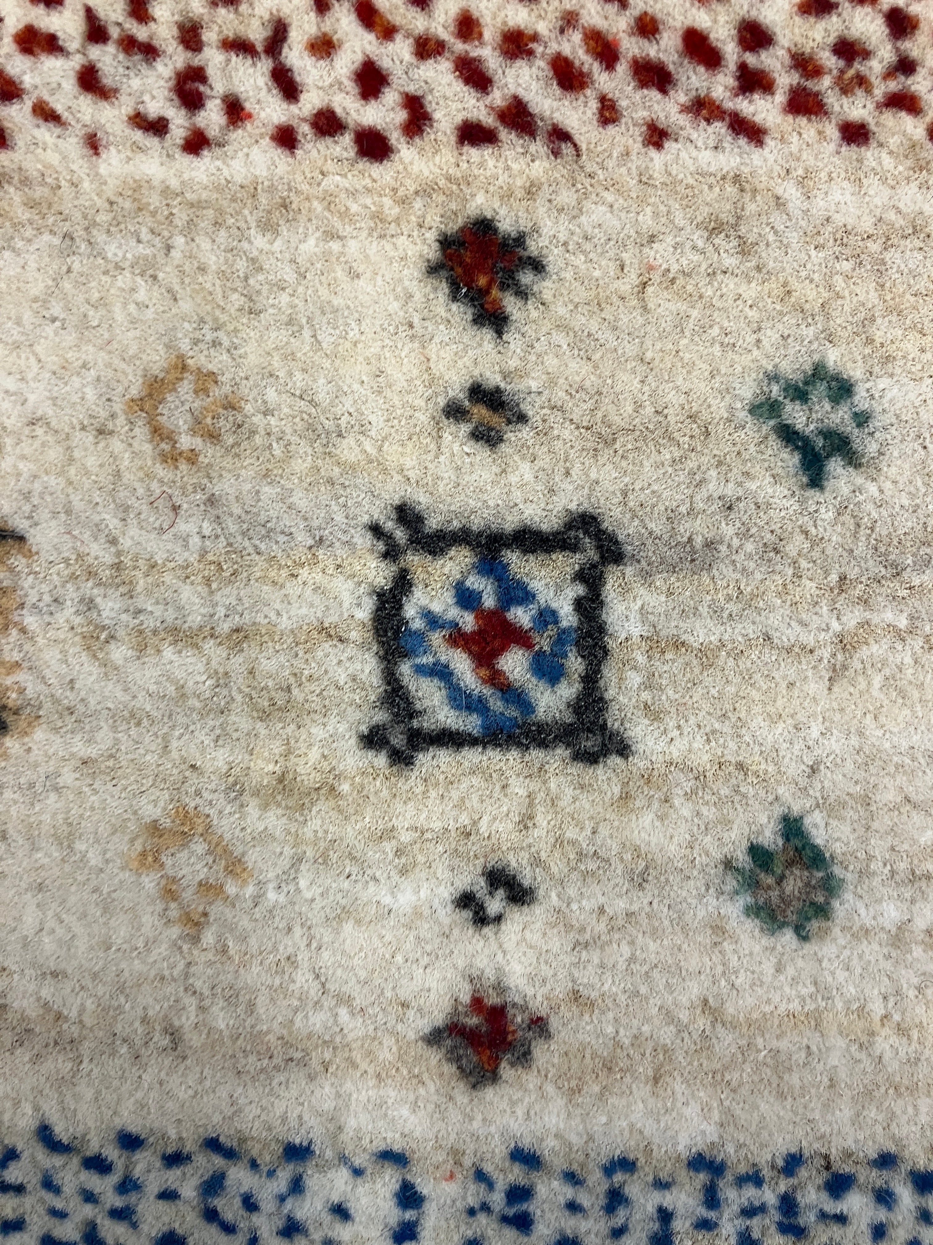 Persian Lori Gabbeh - 4' x 6' - Multicolor Primary Colors - Hand Knotted Persian Wool Rug