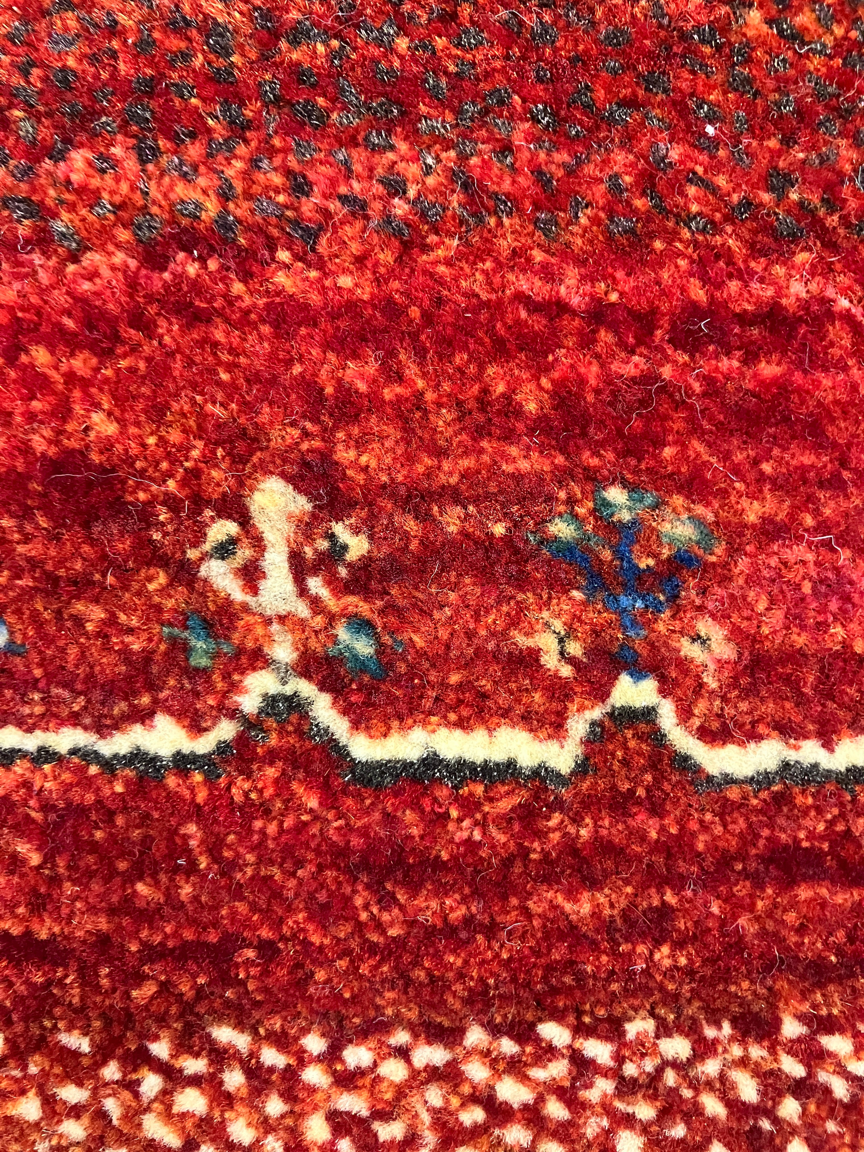 Persian Lori Gabbeh - 4' x 6' - Multicolor Primary Colors - Hand Knotted Persian Wool Rug