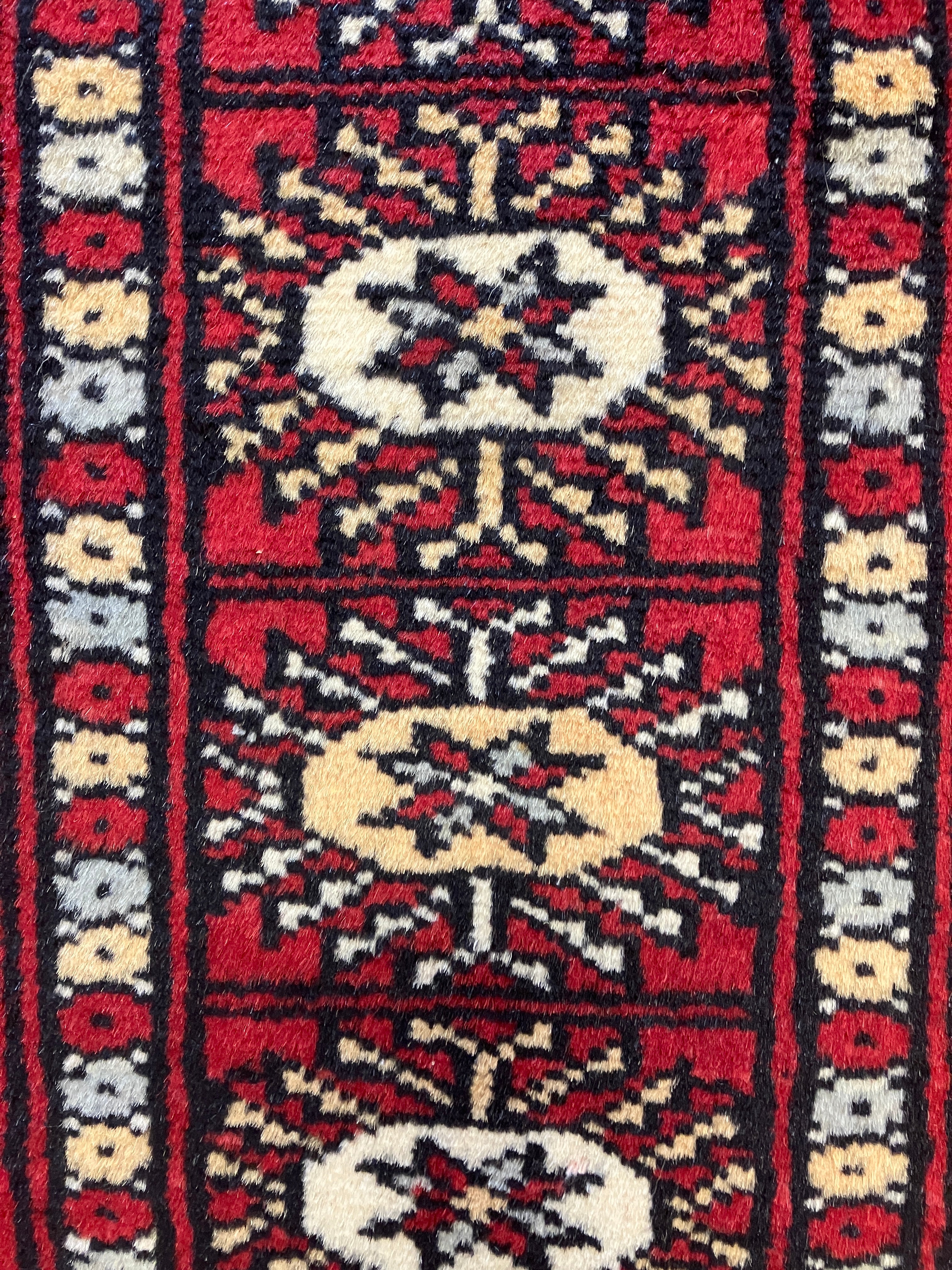 Bokhara - 2' 01" x 3' 00" Rug - Red & Black - Hand Knotted Traditional Classic Wool Rug