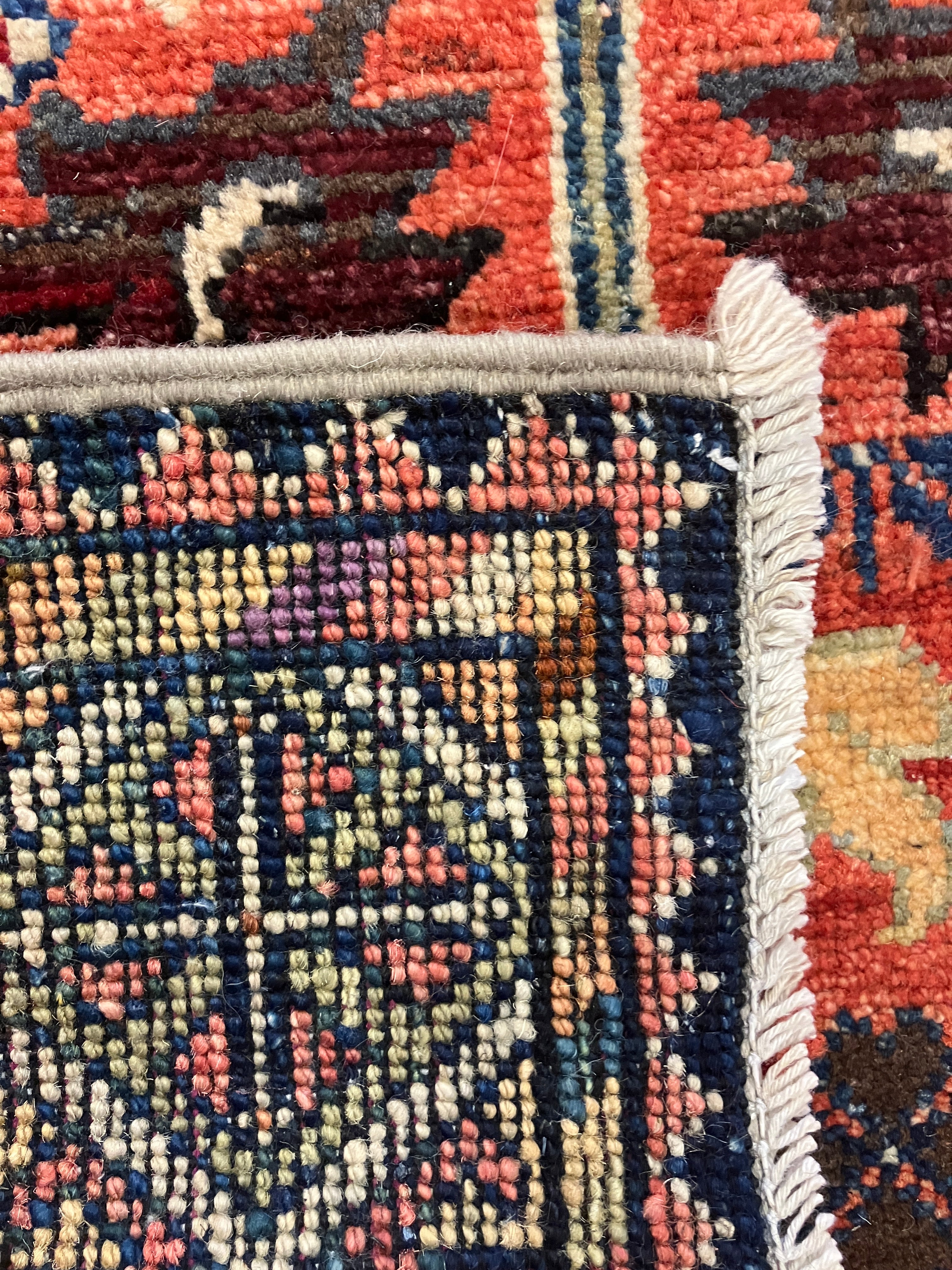 Nirvana Collection - 2' x 3' Rug - Rust Multicolor - Hand Knotted Traditional Classic Wool Rug