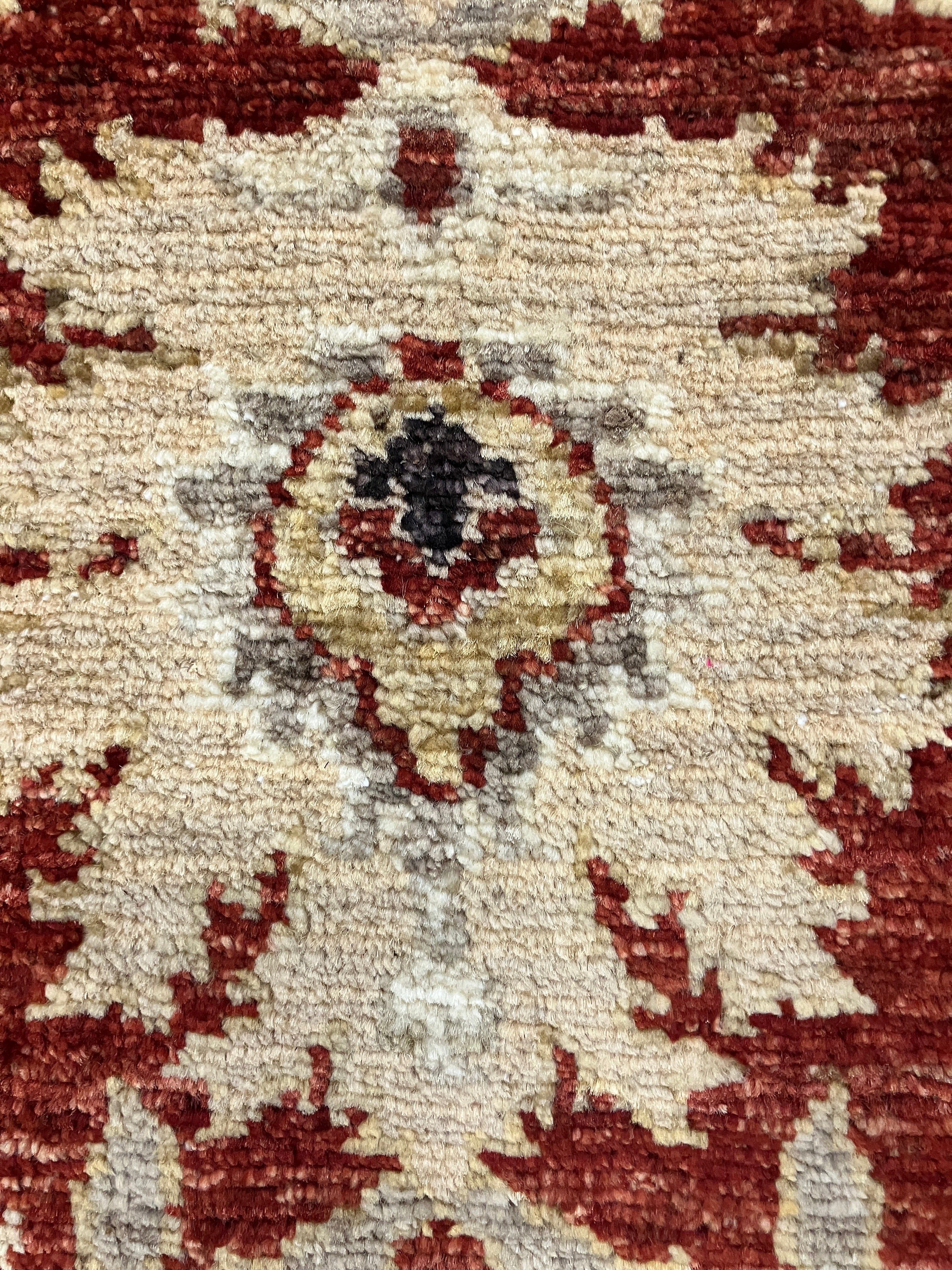 Oushak - 2' 02" x 3' 01" Rug - Earthy Orange / Rust, Grey Black & Ivory - Hand Knotted Floral Traditional Classic Wool Rug