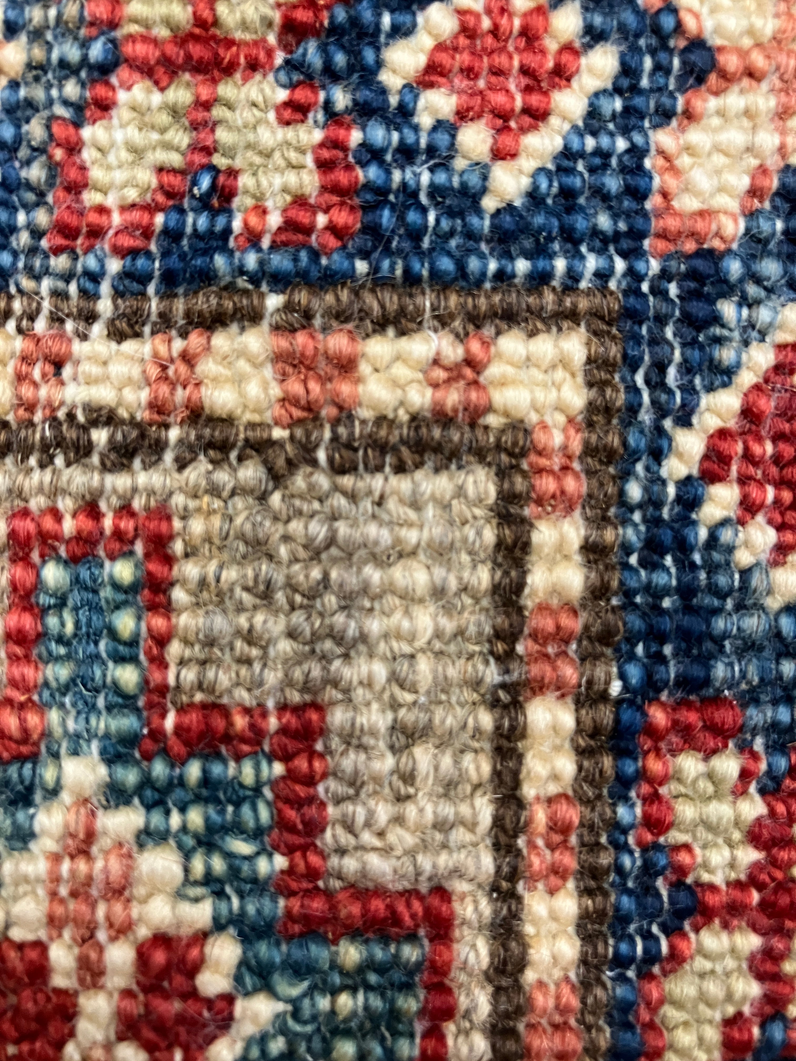 Super Kazak Runner - 2' 06" x 6' 10" - Grey Multicolor - Hand Knotted Wool Traditional Classic Kazak Runner