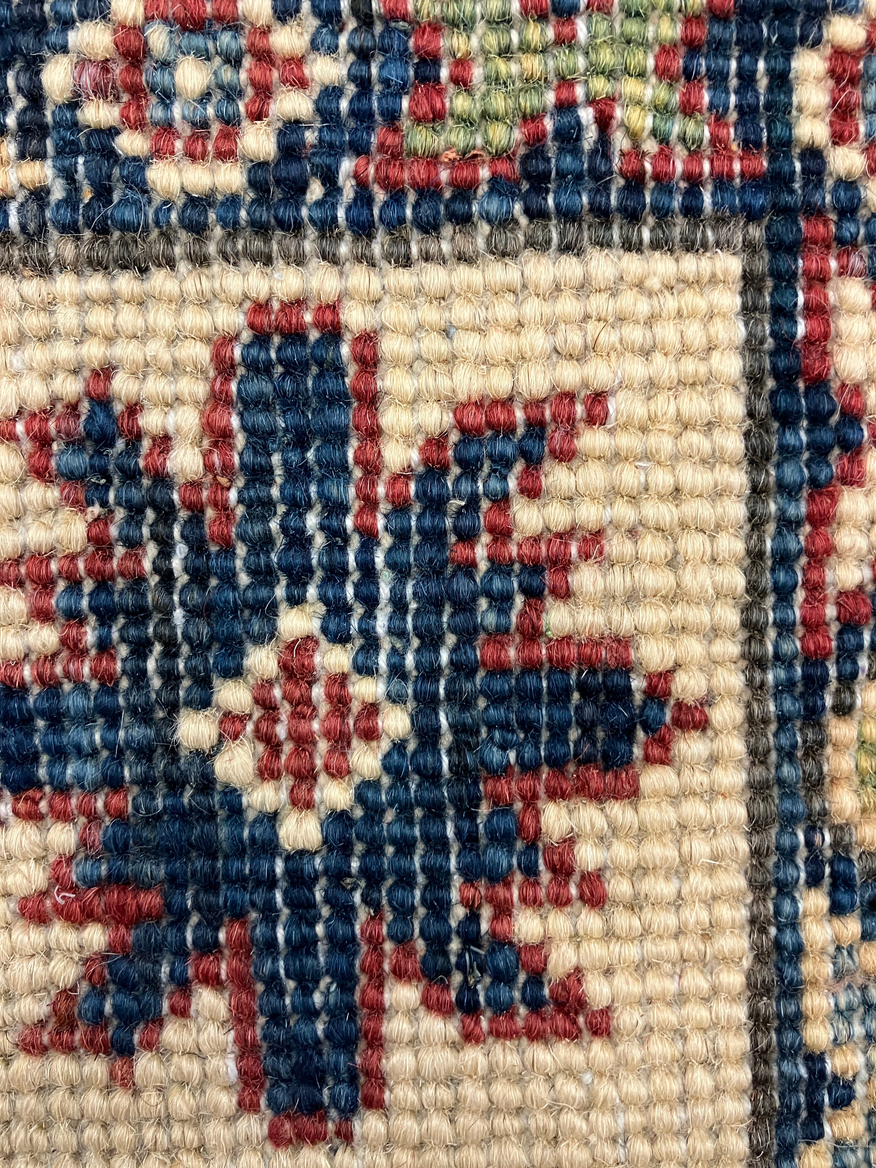 Kazak Runner - 3' 01" x 9' 08" - Red Ivory Blue - Hand Knotted Wool Traditional Classic Kazak Runner