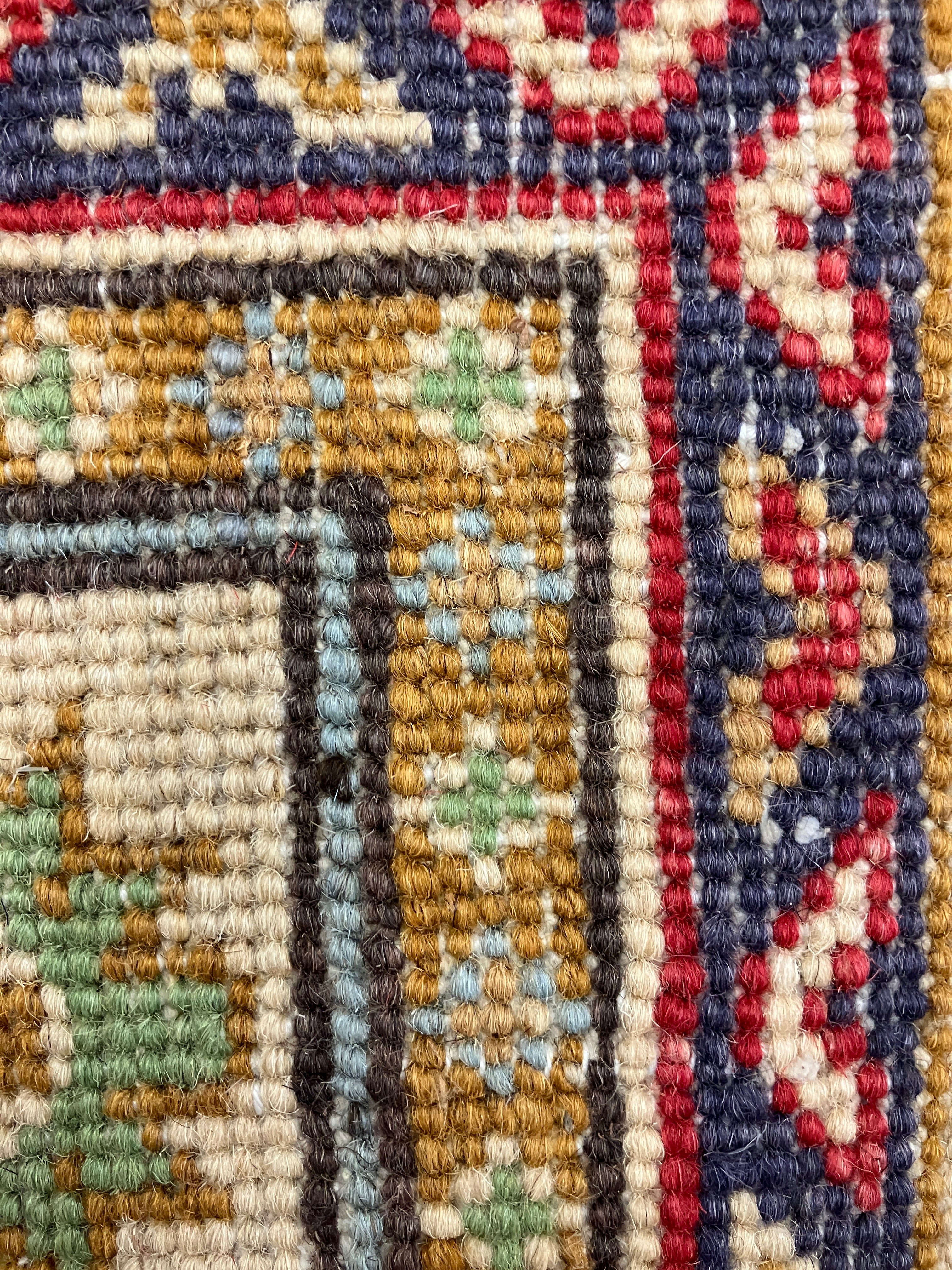 Kazak Runner - 2' 07" x 9' 08" - Red Ivory Green - Hand Knotted Wool Traditional Classic Kazak Runner