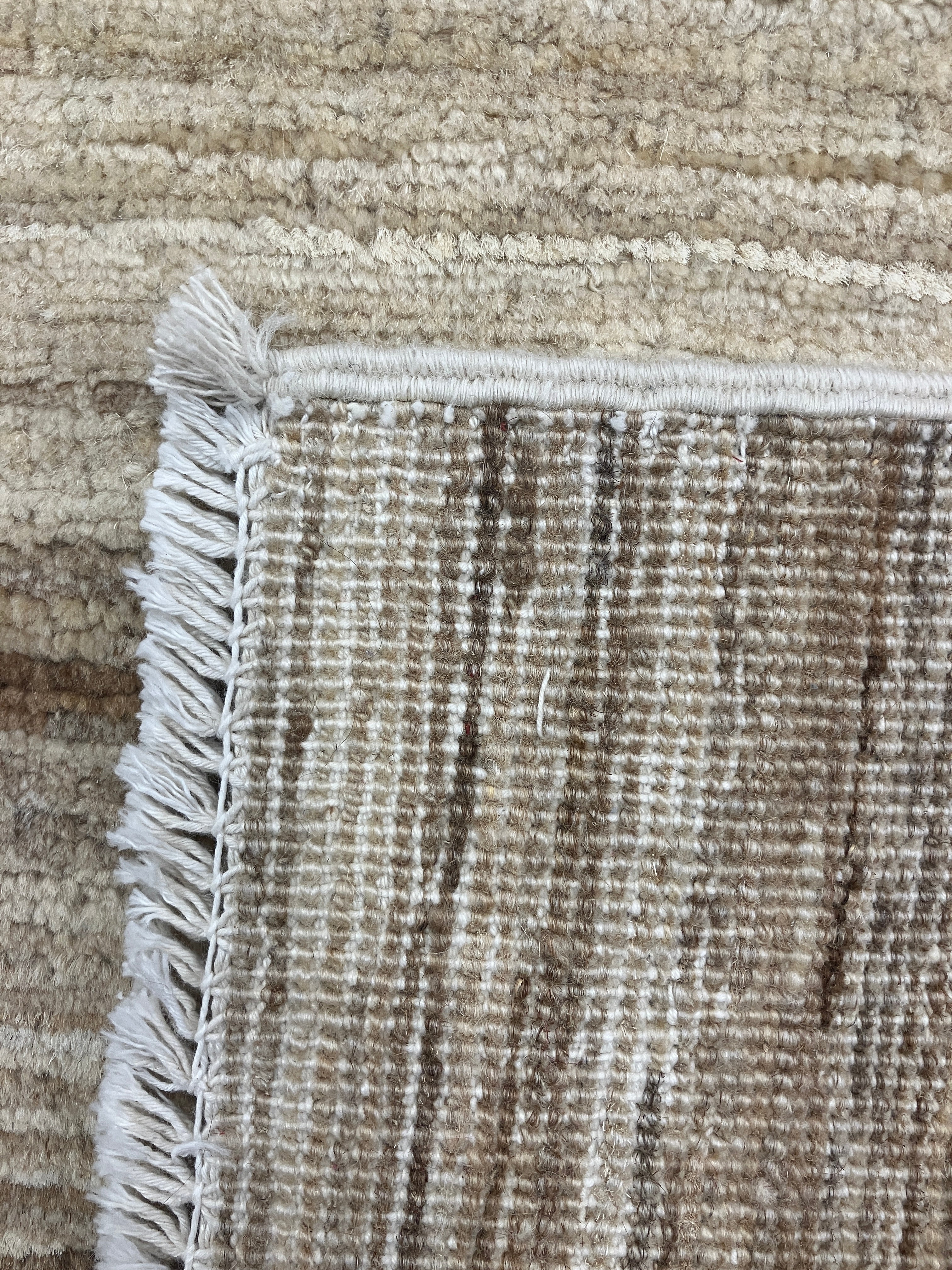 Gabbeh Kashkoli - 5' 11" x 7' 02" - Beige, Brown & Grey - Hand Knotted Tribal Rustic Wool Rug