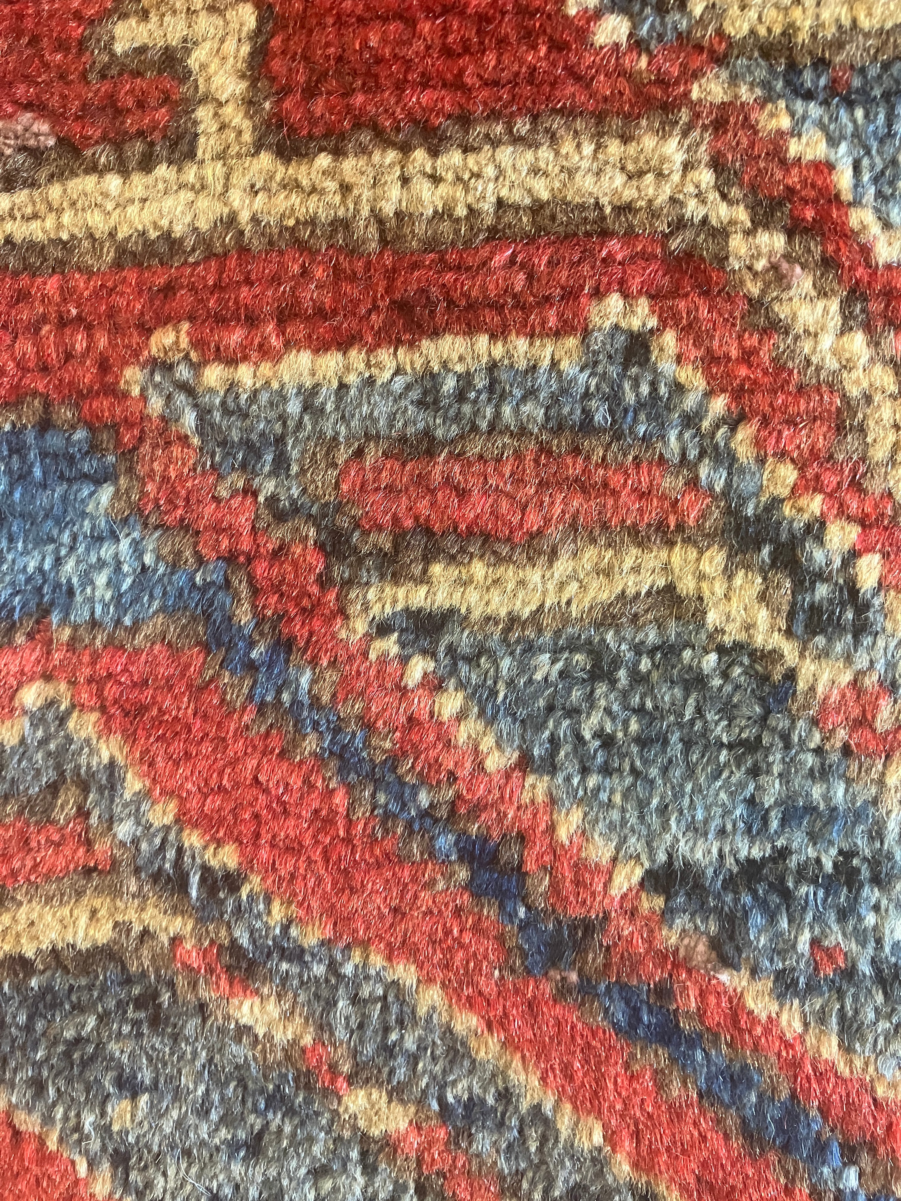 Vintage Persian Heriz - 3' 06" x 9' 05" - Red, Ivory & Red - 40-50 Year Old Hand Knotted Tribal Rustic Classic Wool Rug
