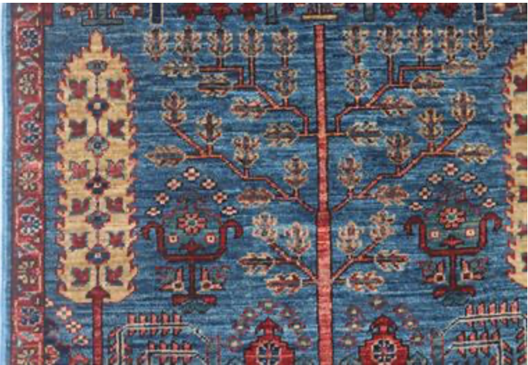 Nomad Collection - Gabbeh - 2' 7" x 9' 10" - Blue Nomad Tribal Pattern - Hand Knotted Runner