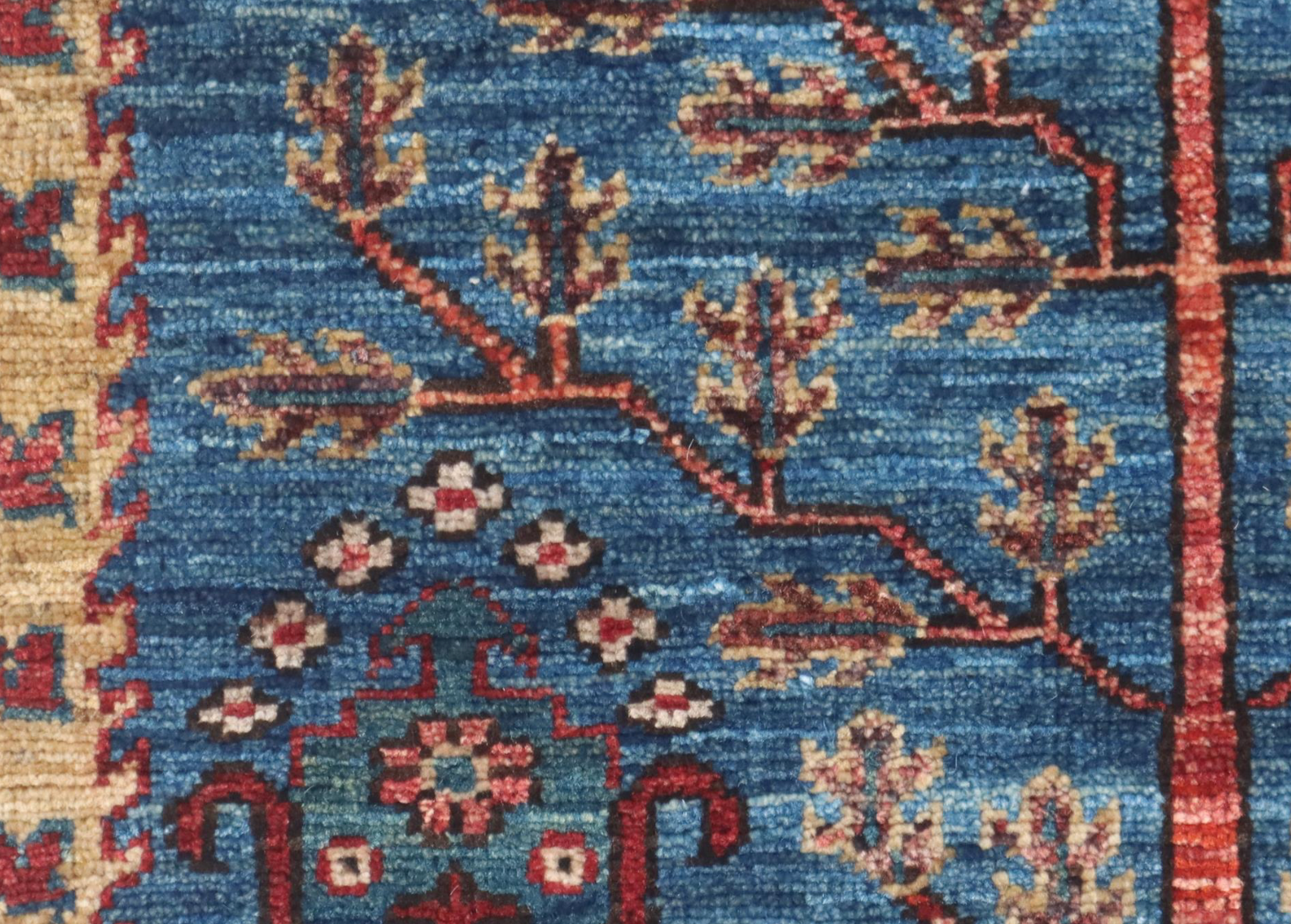 Nomad Collection - Gabbeh - 2' 7" x 9' 10" - Blue Nomad Tribal Pattern - Hand Knotted Runner