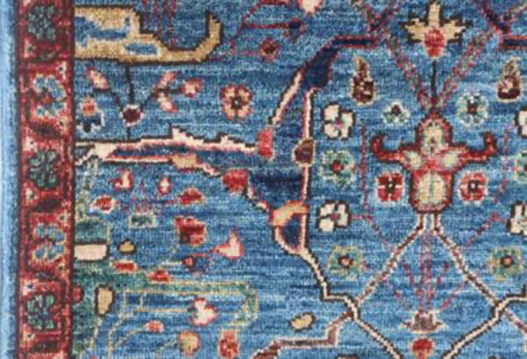 Nomad Collection - Gabbeh - 2' 3" x 6' - Blue Nomad Tribal Pattern - Hand Knotted Runner