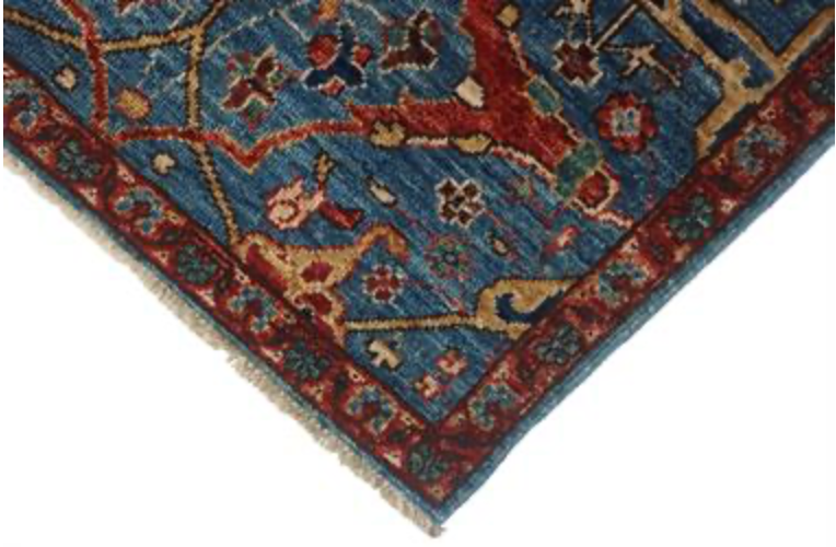 Nomad Collection - Gabbeh - 2' 3" x 6' - Blue Nomad Tribal Pattern - Hand Knotted Runner