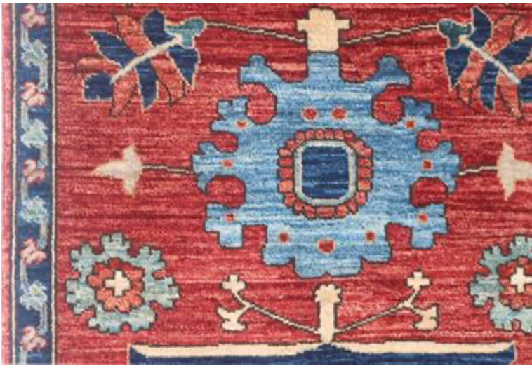 Nomad Collection - Gabbeh - 2' 8" x 14' 6" - Red & Navy Tribal Style - Hand Knotted Runner