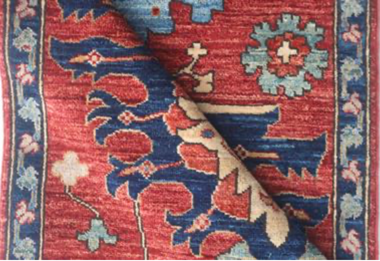 Nomad Collection - Gabbeh - 2' 8" x 14' 6" - Red & Navy Tribal Style - Hand Knotted Runner