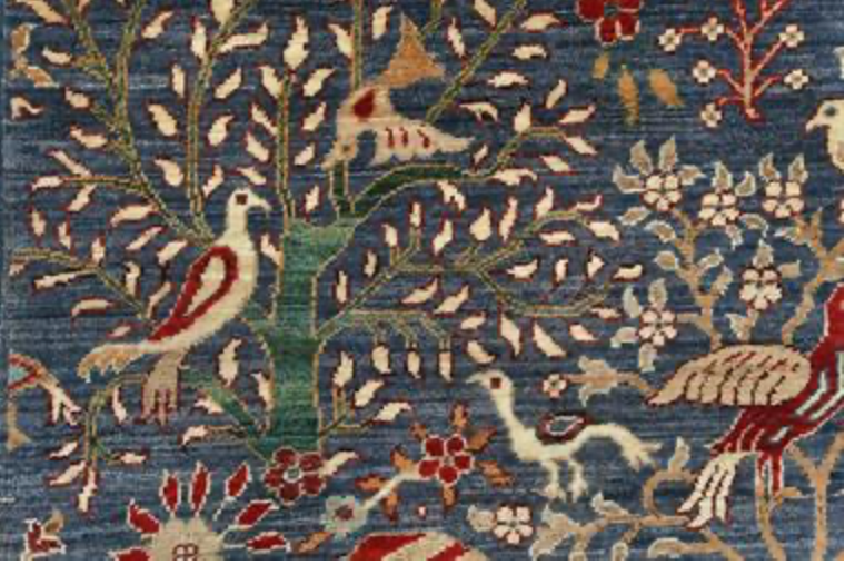 Nomad Collection - 2' 07" x 11' 09" Runner - Navy, Blue, Red, Beige & Brown - Hand Knotted Wool Runner