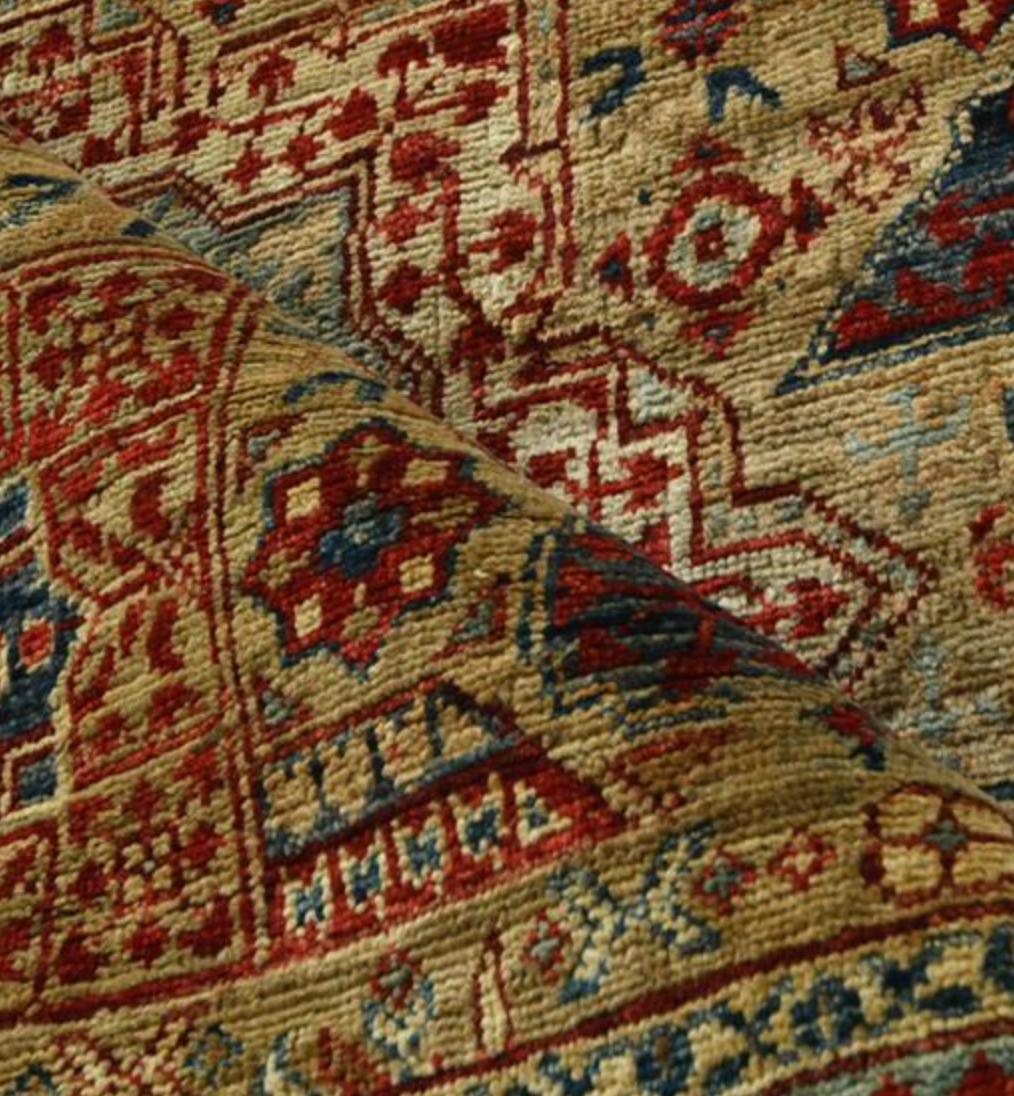 Nomad Collection - 3' 11" x 11' 09" Mamluk Style Tribal Runner - Light Brown & Grey - Hand Knotted Wool Runner