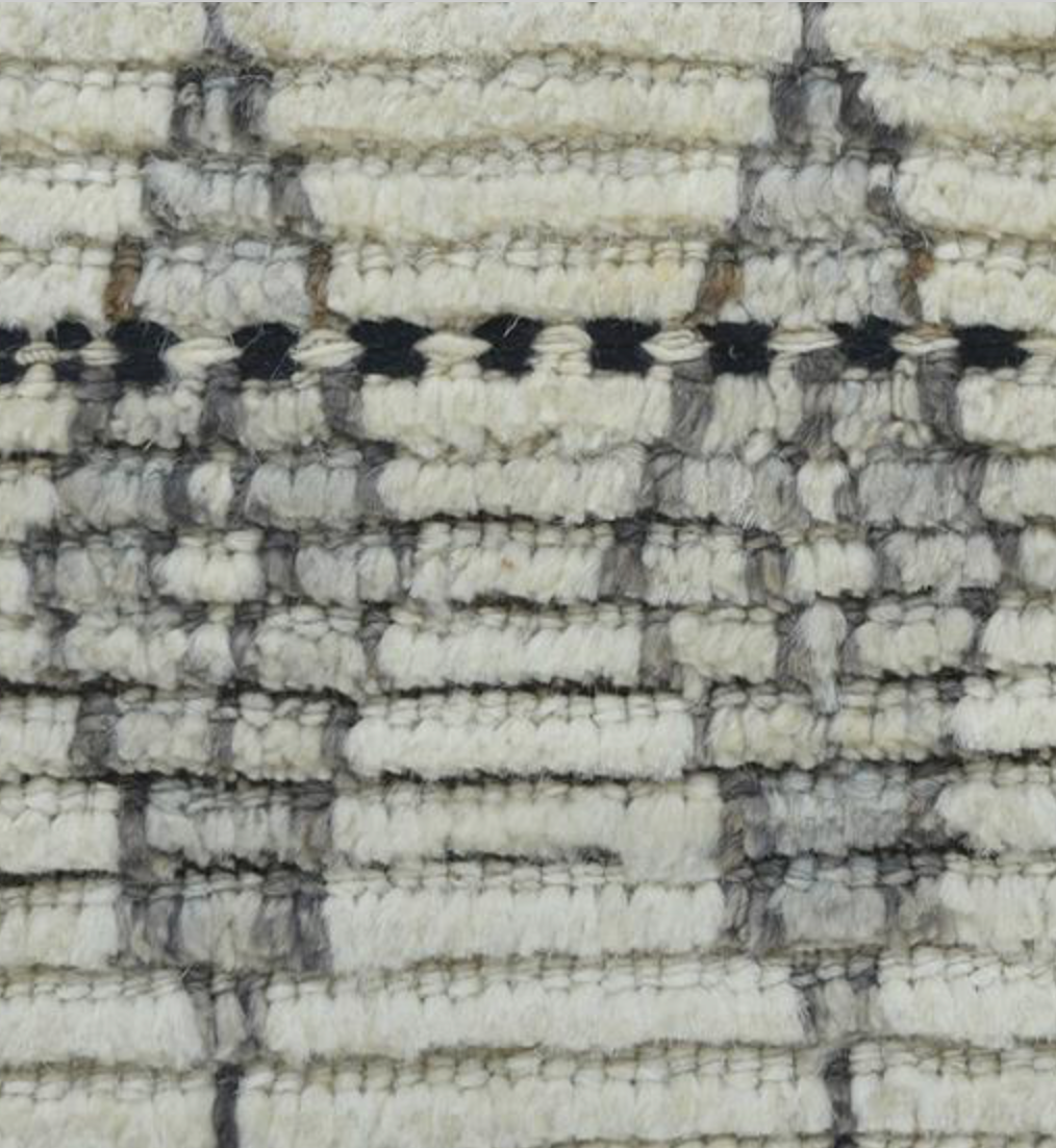 Marrakesh Collection - 8'x10' & 9'x12' - Ivory Beige - Tribal Style - Hand Knotted Wool Area Rug