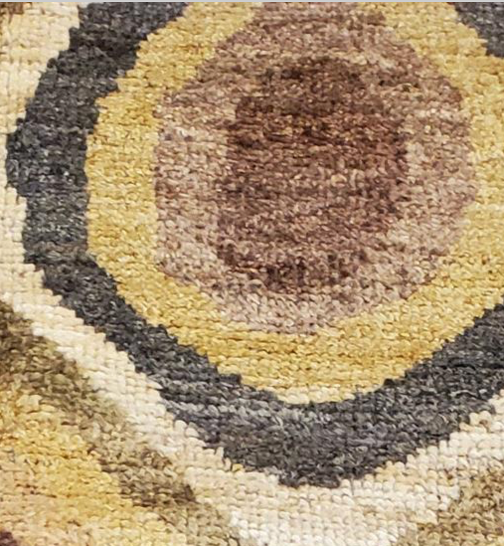 Marrakesh Collection - 7' 11" x 10' - Brown Modern Contemporary - Hand Knotted Wool Area Rug