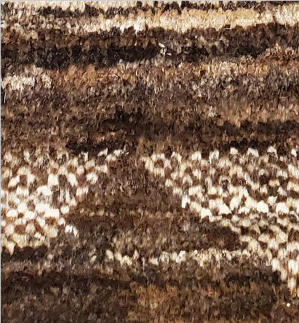 K2 Collection - 8' 02" x 11' 06" - Brown & Cream - Tribal Pattern - Hand Knotted Area Rug