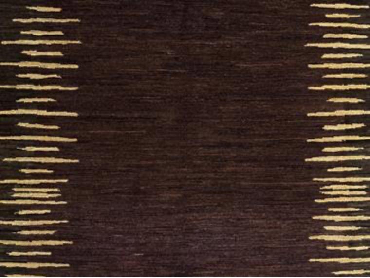 K2 Collection - 5' 10" x 8' 06" - Dark Brown - Tribal Pattern - Hand Knotted Area Rug