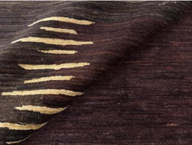 K2 Collection - 5' 10" x 8' 06" - Dark Brown - Tribal Pattern - Hand Knotted Area Rug