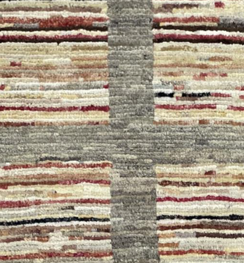 K2 Collection - 6' 02" x 8' 10" - Light Brown & Light Grey Earthy Multicolor - Hand Knotted Area Rug