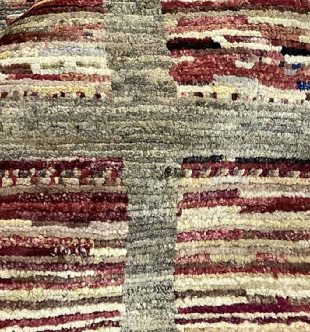K2 Collection - 6' 02" x 8' 10" - Light Brown & Light Grey Earthy Multicolor - Hand Knotted Area Rug
