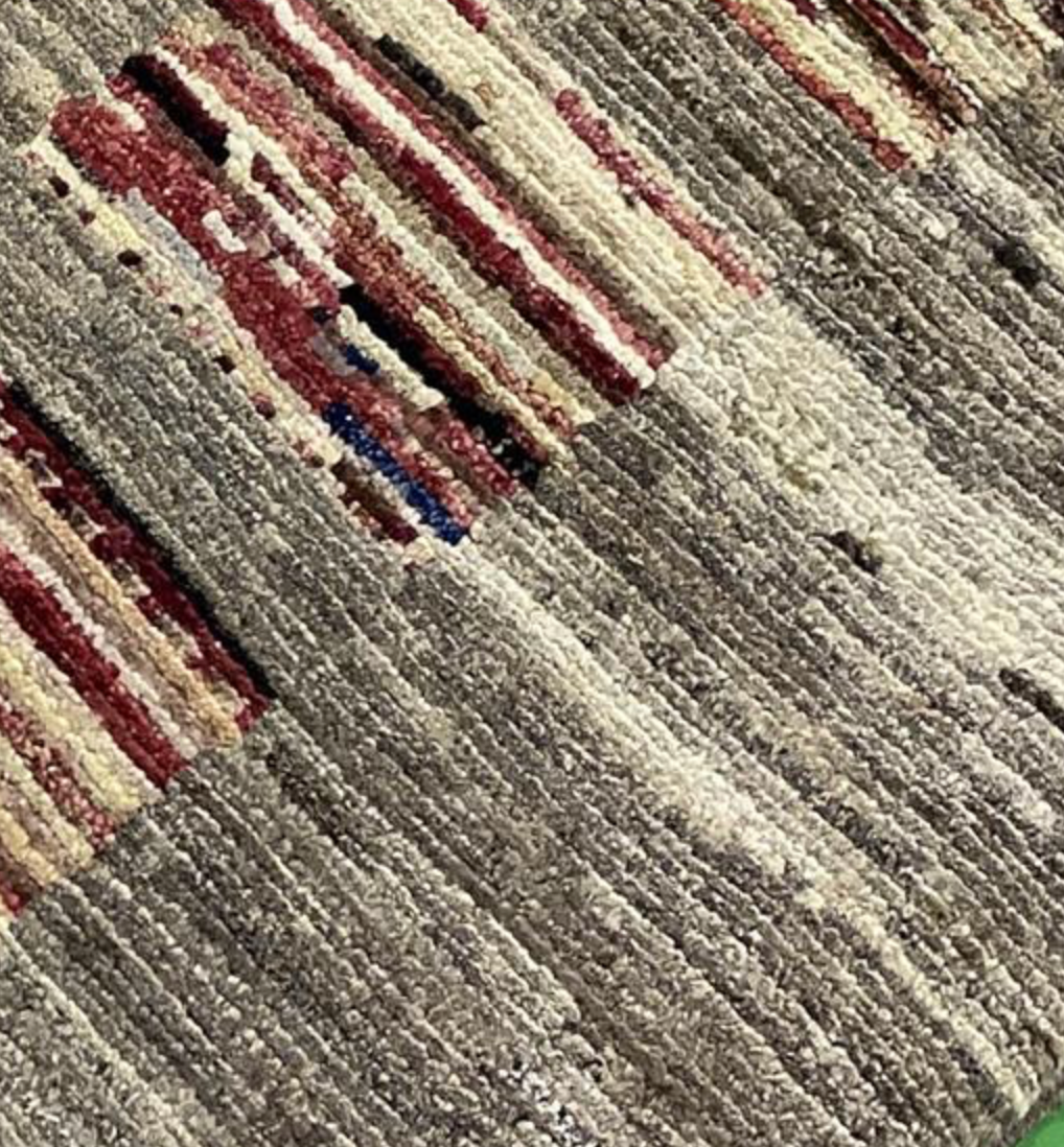 K2 Collection - 6' 02" x 8' 10" - Light Brown & Light Grey Earthy Multicolor - Hand Knotted Area Rug