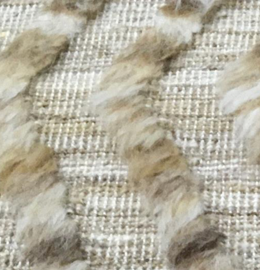 Souf Collection - 2' 01" x 2' 11" (2'x3') Mat - Moroccan Shag Style - Beige & Brown - Hand Knotted Wool Mat