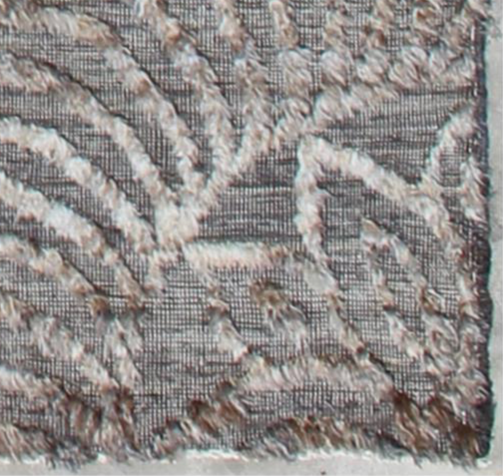 Souf Collection - 2'x3' Mat - 8'x10' - 9'x12' - 10'x14' - Moroccan Shag Style - Grey Brown Beige - Hand Knotted Wool Area Rugs