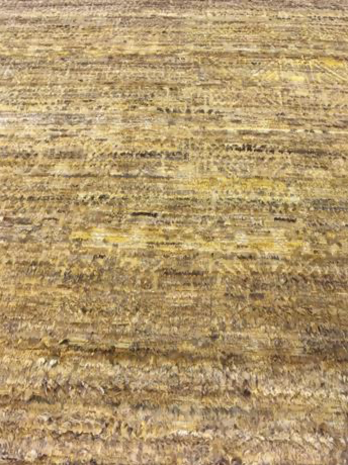 Souf Collection - 8' 02" x 10' 02"  - Moroccan Shag Style - Gold Brown Grey - Hand Knotted Wool Area Rug