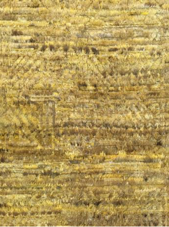 Souf Collection - 8' 02" x 10' 02"  - Moroccan Shag Style - Gold Brown Grey - Hand Knotted Wool Area Rug