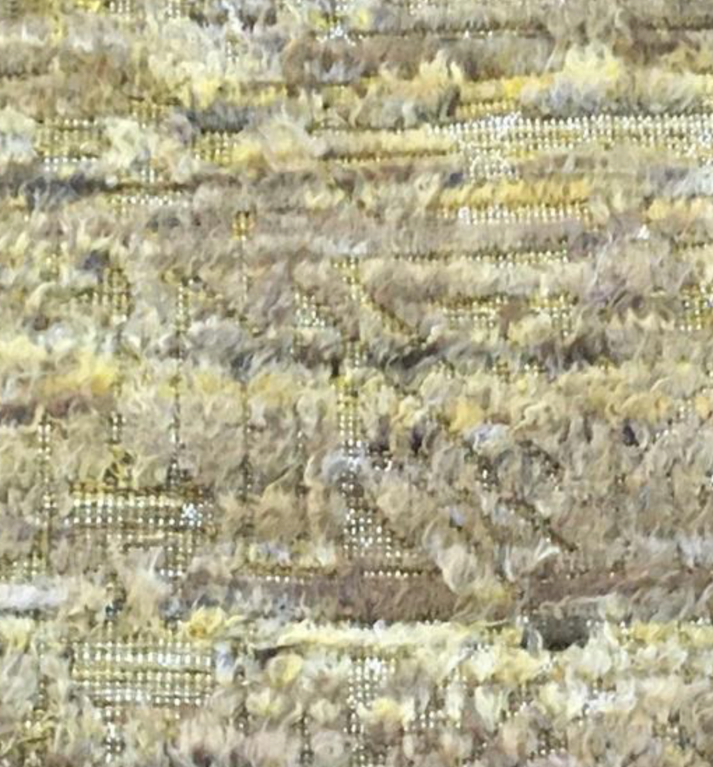 Souf Collection - 8' 02" x 10' 02"  - Moroccan Shag Style - Gold Brown Grey - Hand Knotted Wool Area Rug