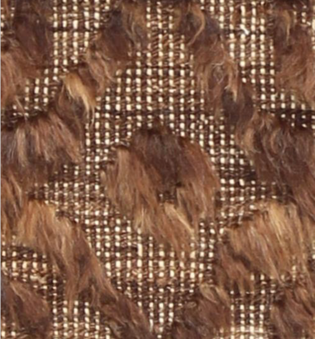 Souf Collection - 2' 04" x 3' 02" Mat - Moroccan Shag Style - Brown - Hand Made Wool Mat