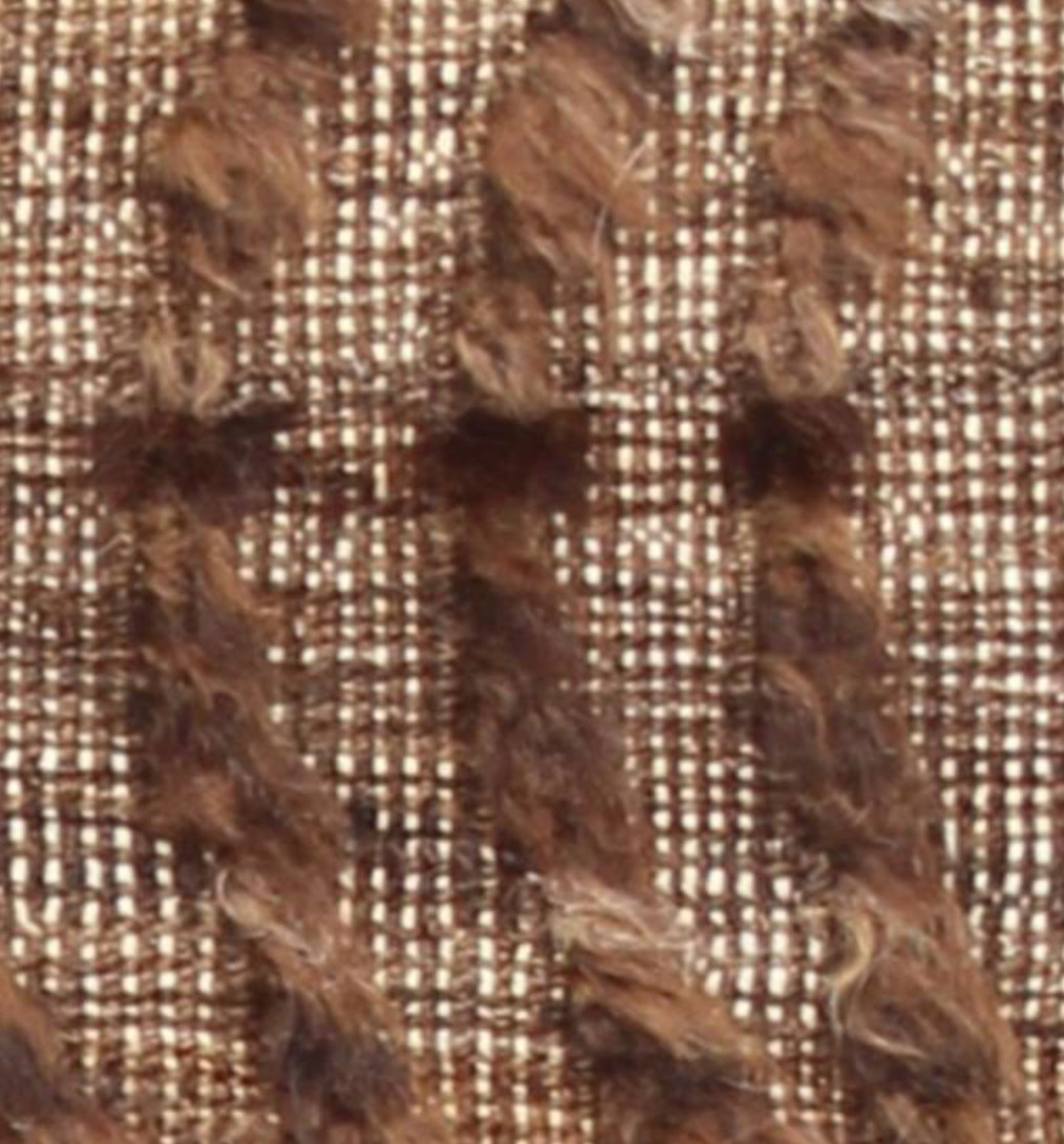 Souf Collection - 2' 04" x 3' 02" Mat - Moroccan Shag Style - Brown - Hand Made Wool Mat