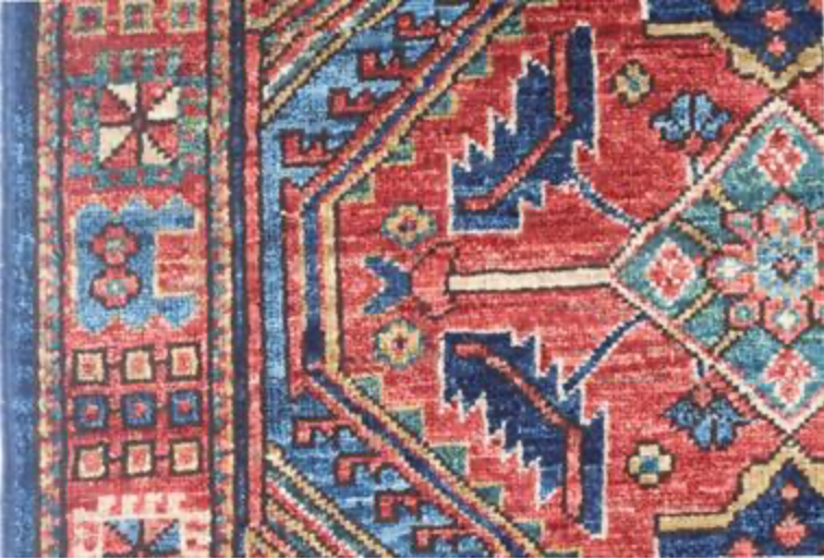 Nomad Collection - 2' 09" x 9' 09" Runner - Navy, Blue, Red Multicolor - Hand Knotted Wool Runner