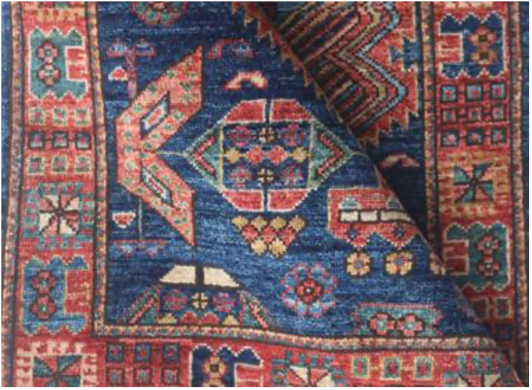 Nomad Collection - 2' 09" x 9' 09" Runner - Navy, Blue, Red Multicolor - Hand Knotted Wool Runner