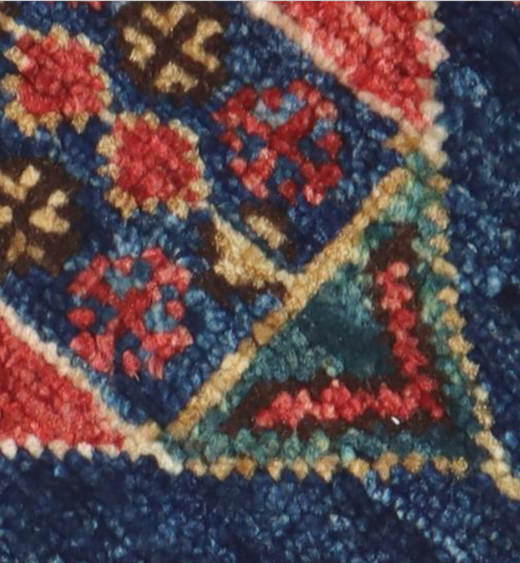 Nomad Collection - 2' 09" x 9' 09" Runner - Navy, Blue, Red Multicolor - Hand Knotted Wool Runner