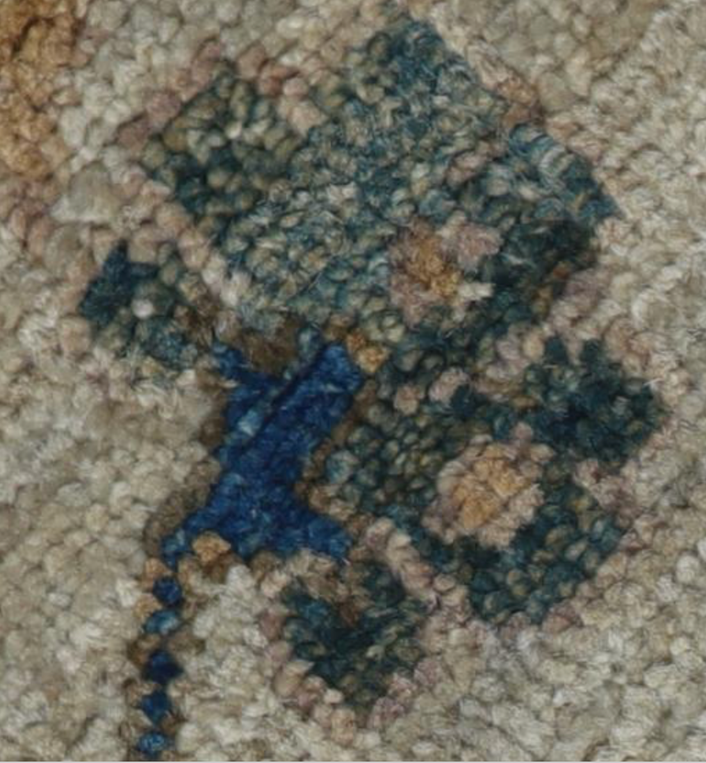 Nomad Collection - 2' 09" x 9' 05" Floral Runner - Beige & Blue - Hand Knotted Wool Runner