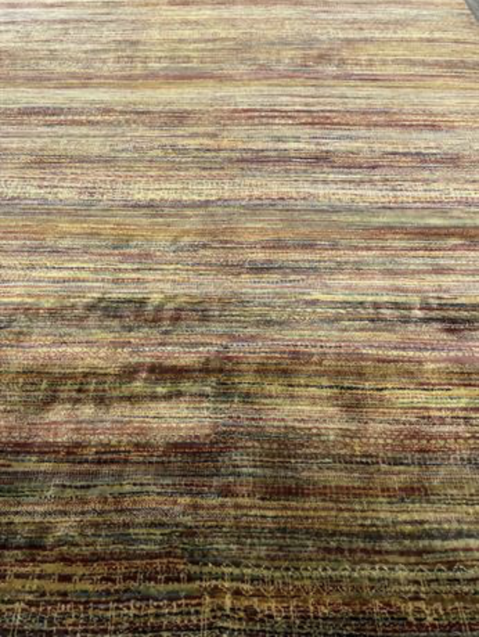 K2 Collection - 8' 11" x 12' 00" - Multicolor - Tribal Stripe Pattern - Hand Knotted Area Rug