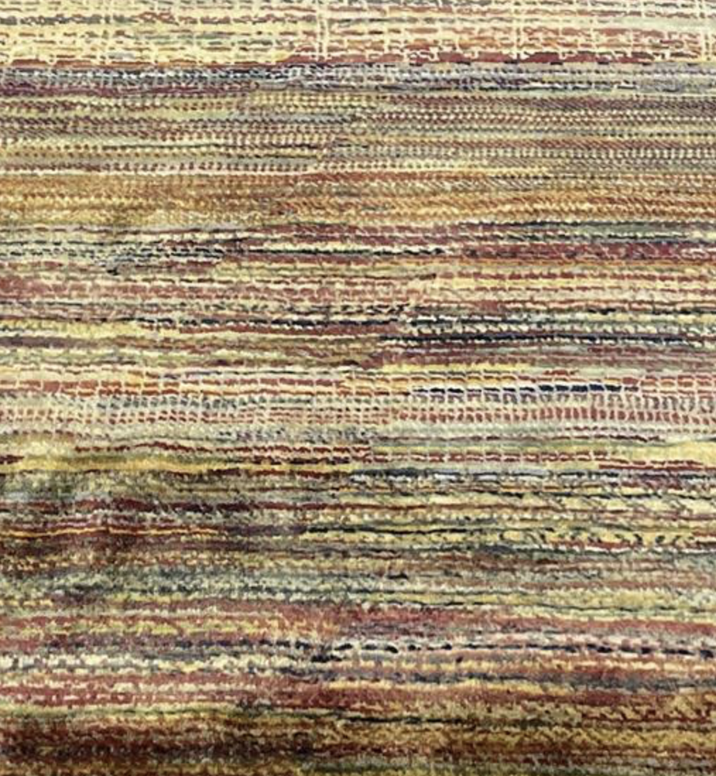 K2 Collection - 8' 11" x 12' 00" - Multicolor - Tribal Stripe Pattern - Hand Knotted Area Rug