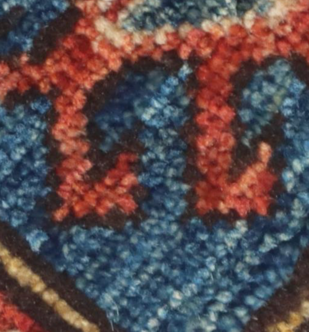 Nomad Collection - 2' 07" x 17' 11" Tribal Runner - Blue & Red - Hand Knotted Wool Runner