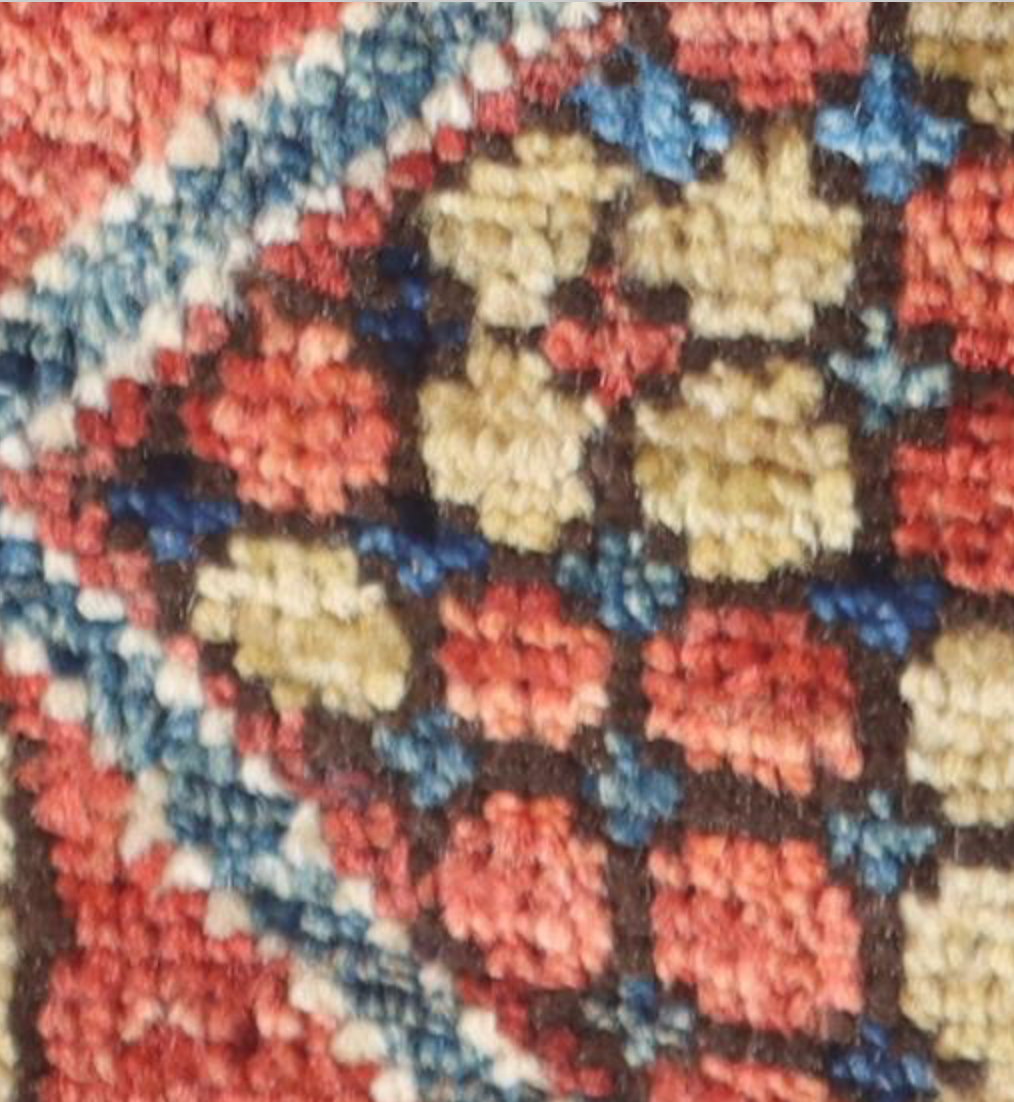 Nomad Collection - 2' 07" x 17' 11" Tribal Runner - Blue & Red - Hand Knotted Wool Runner
