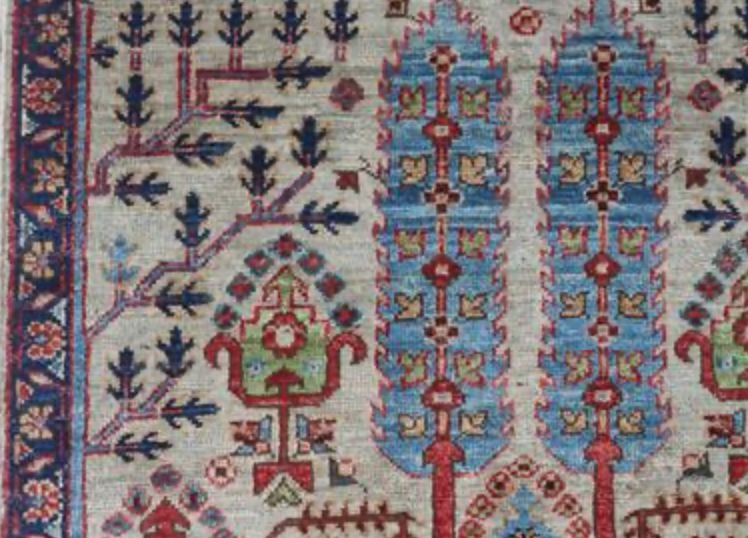 Nomad Collection - 2' 09" x 12' 00" Tribal Runner - Grey Multicolor - Hand Knotted Wool Runner